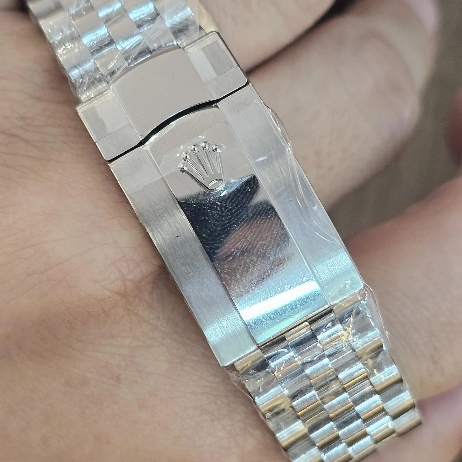 Thumb Datejust 41 Stainless Steel Fluted / Slate - Roman / Jubilee