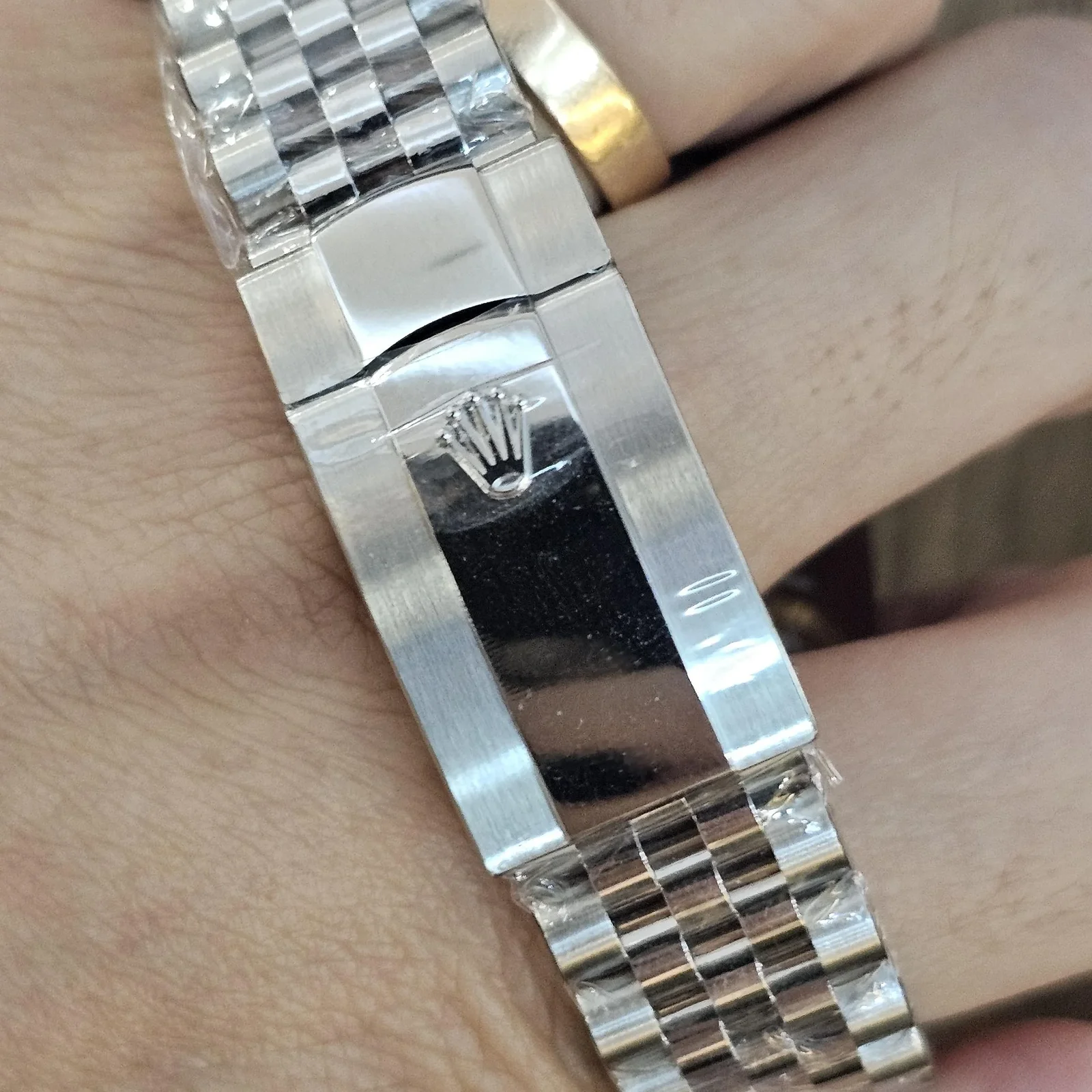 Thumb Datejust 41 Stainless Steel Fluted / Jubilee / Blue