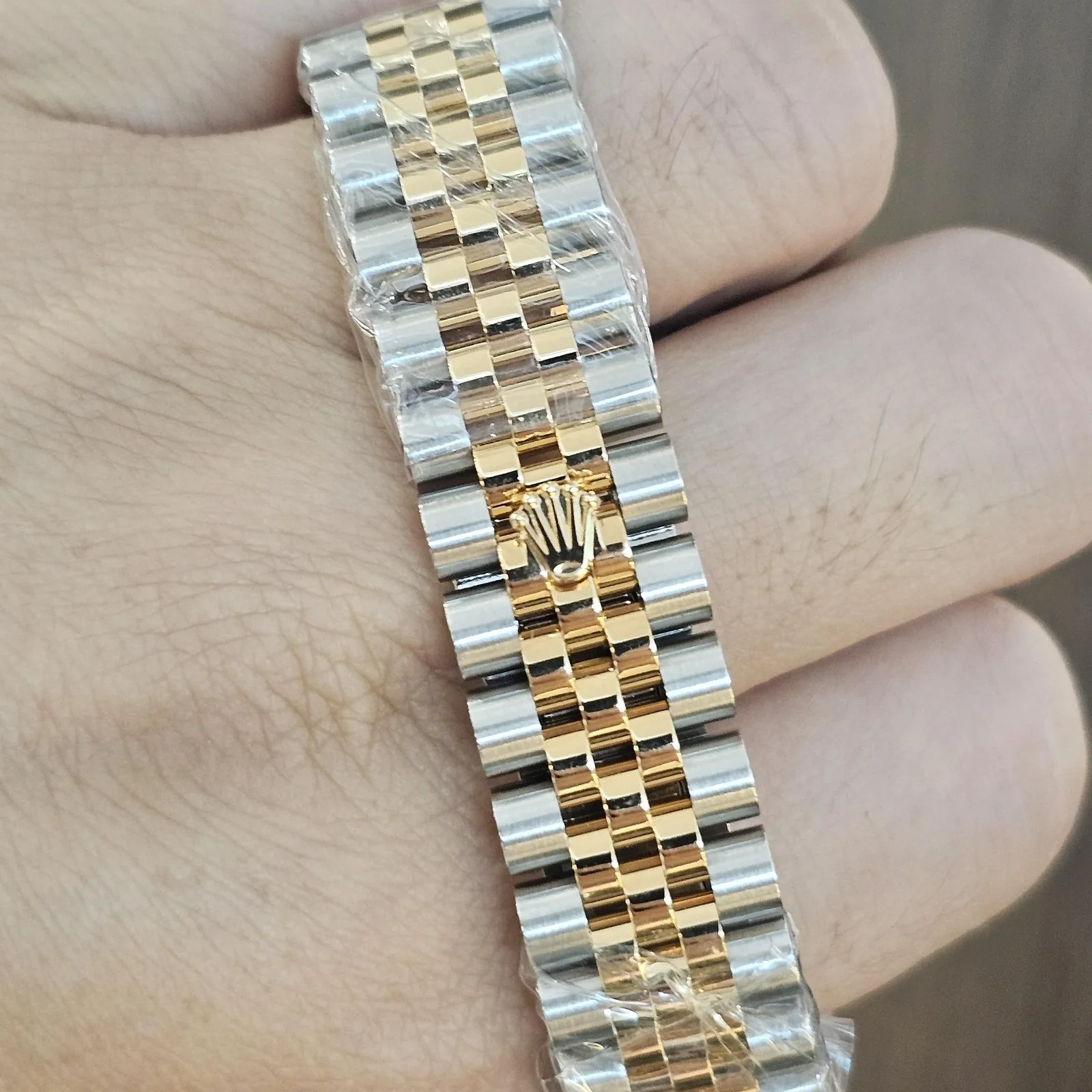 Thumb Datejust 31 Stainless Steel / Yellow Gold / Fluted / Champagne - Diamond / Jubilee