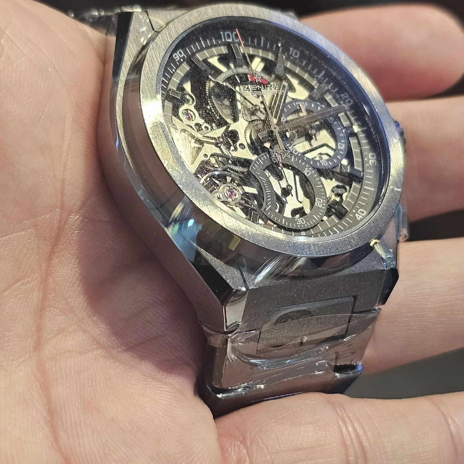 Thumb Defy El Primero 21 Black Ceramic / Skeleton / Bracelet