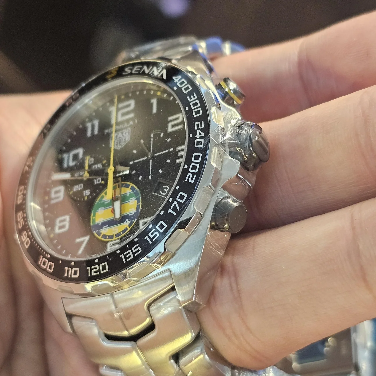 Thumb Formula 1 Chronograph X Senna Stainless Steel / Black