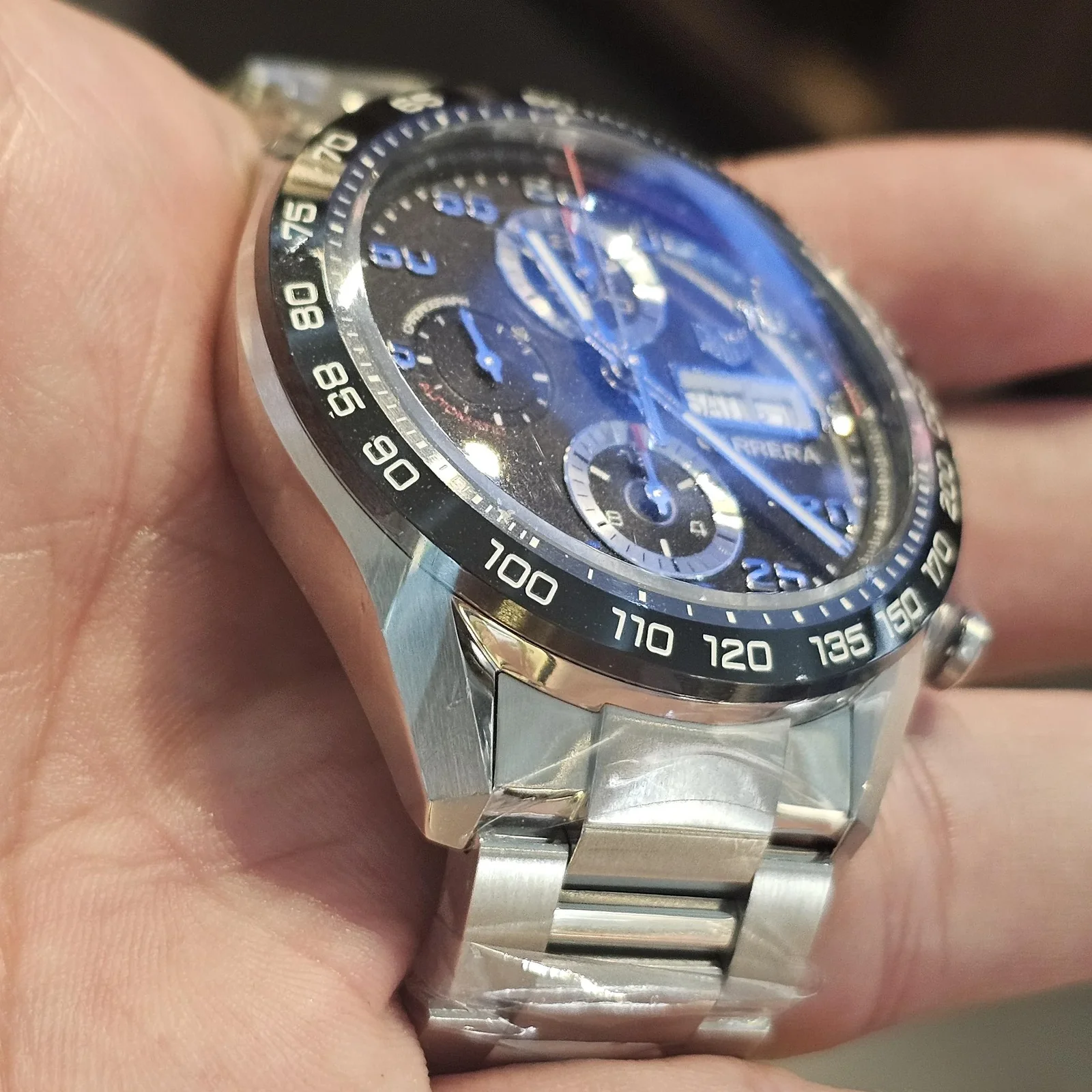 Thumb Carrera Calibre 16 44 Stainless Steel / Black / Bracelet