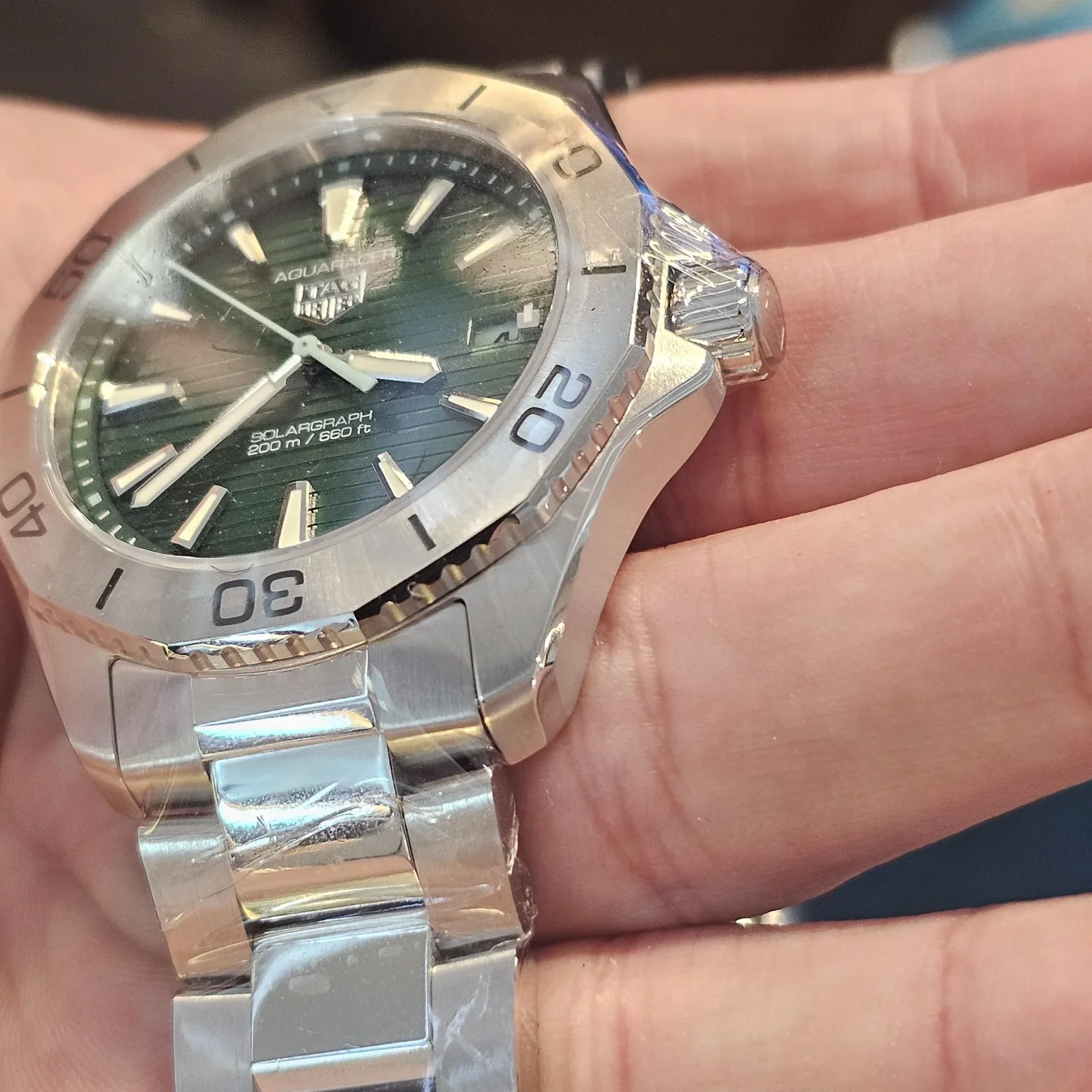 Thumb Aquaracer Professional 200 Solargraph 40 Stainless Steel / Green