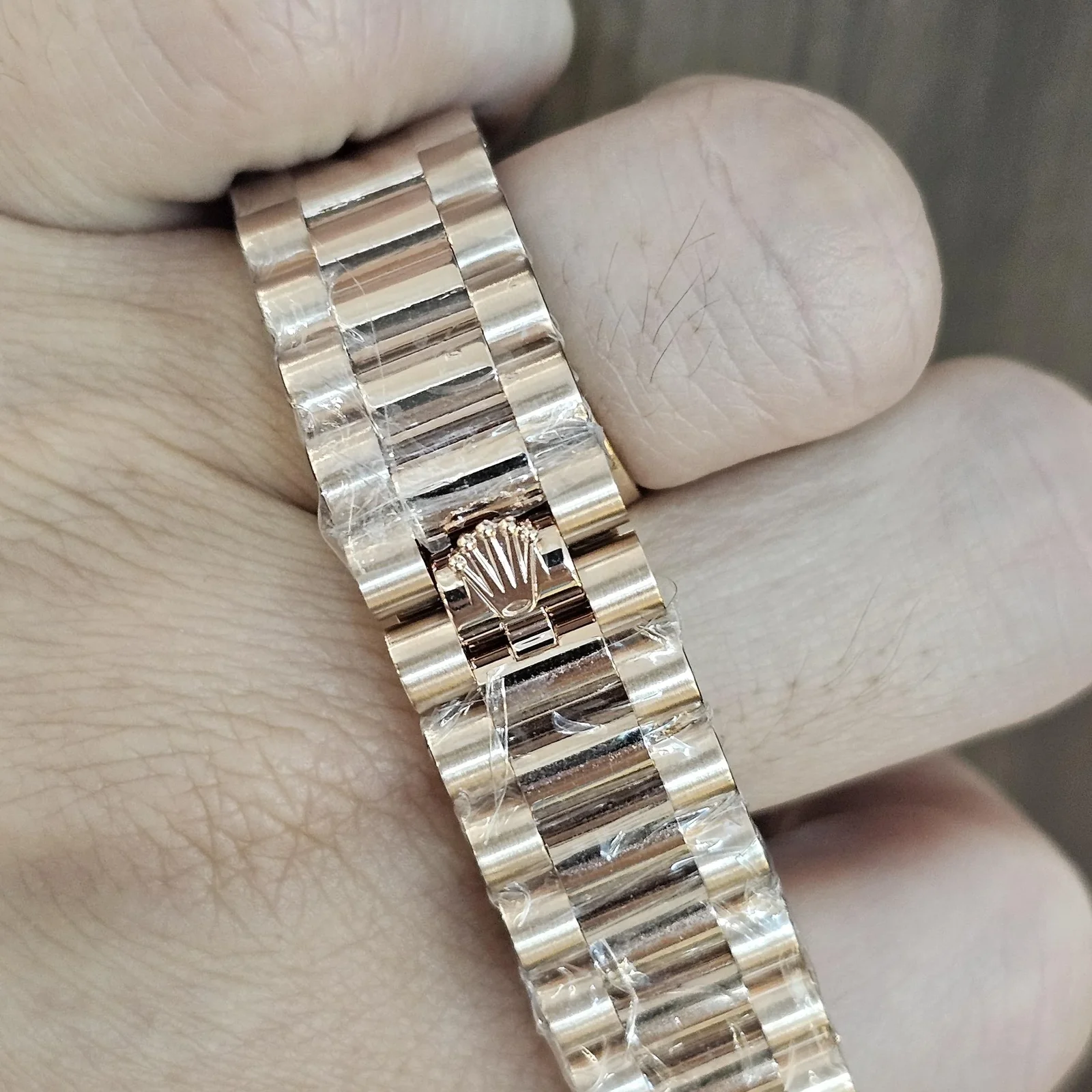 Thumb Datejust 31 Rose Gold / Fluted / Chocolate - Diamond / President