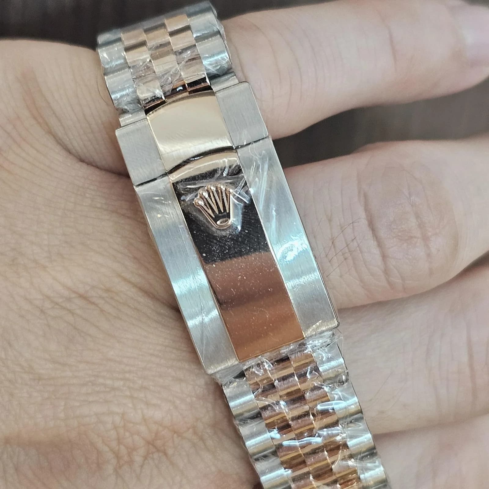 Thumb Datejust 36 Stainless Steel / Everose / Fluted / White Roman / Jubilee