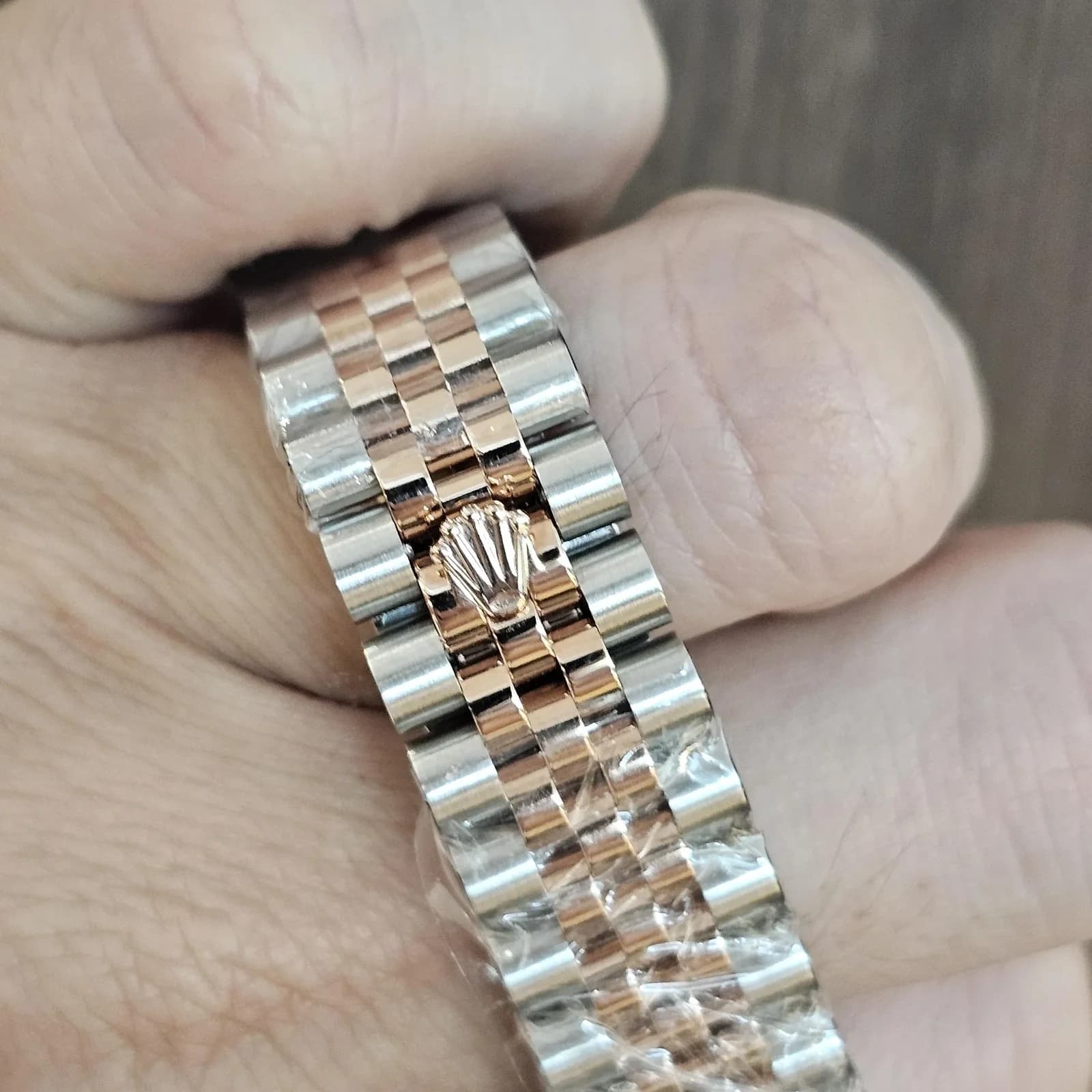 Thumb Datejust 31 Stainless Steel/ Rose Gold / Fluted / Rose - Roman / Jubilee
