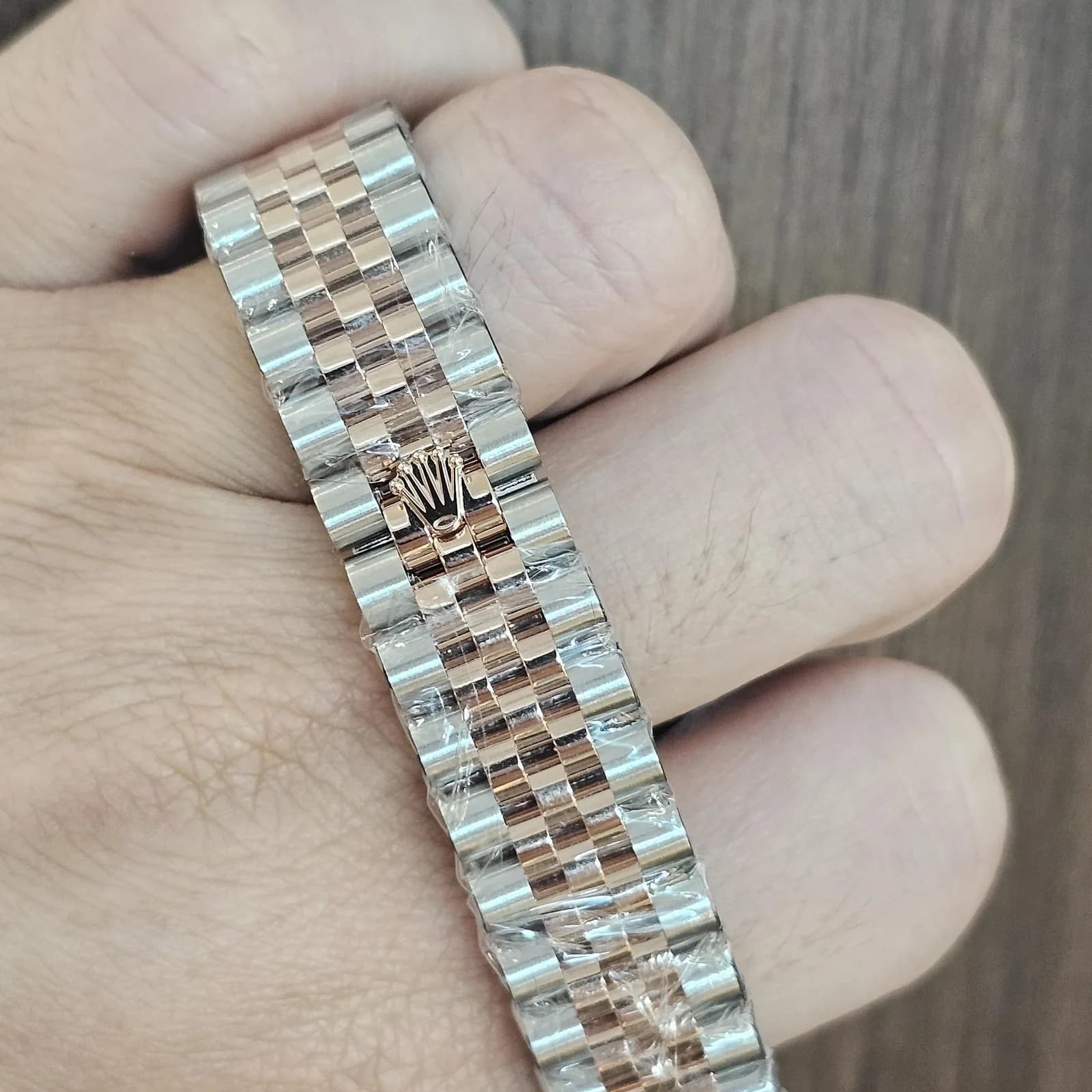 Thumb Datejust 31 Stainless Steel/ Rose Gold / Fluted / Grey - Roman / Jubilee