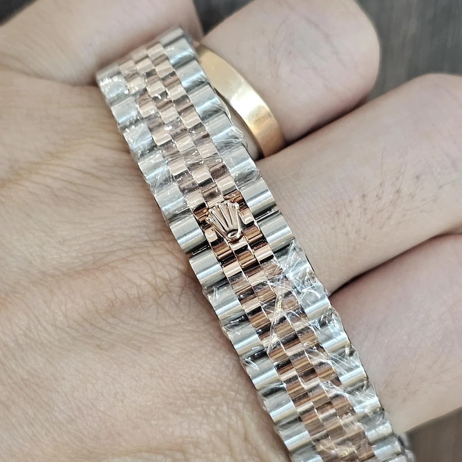 Thumb Datejust 31 Stainless Steel / Rose Gold / Fluted / Rose - Diamond / Jubilee