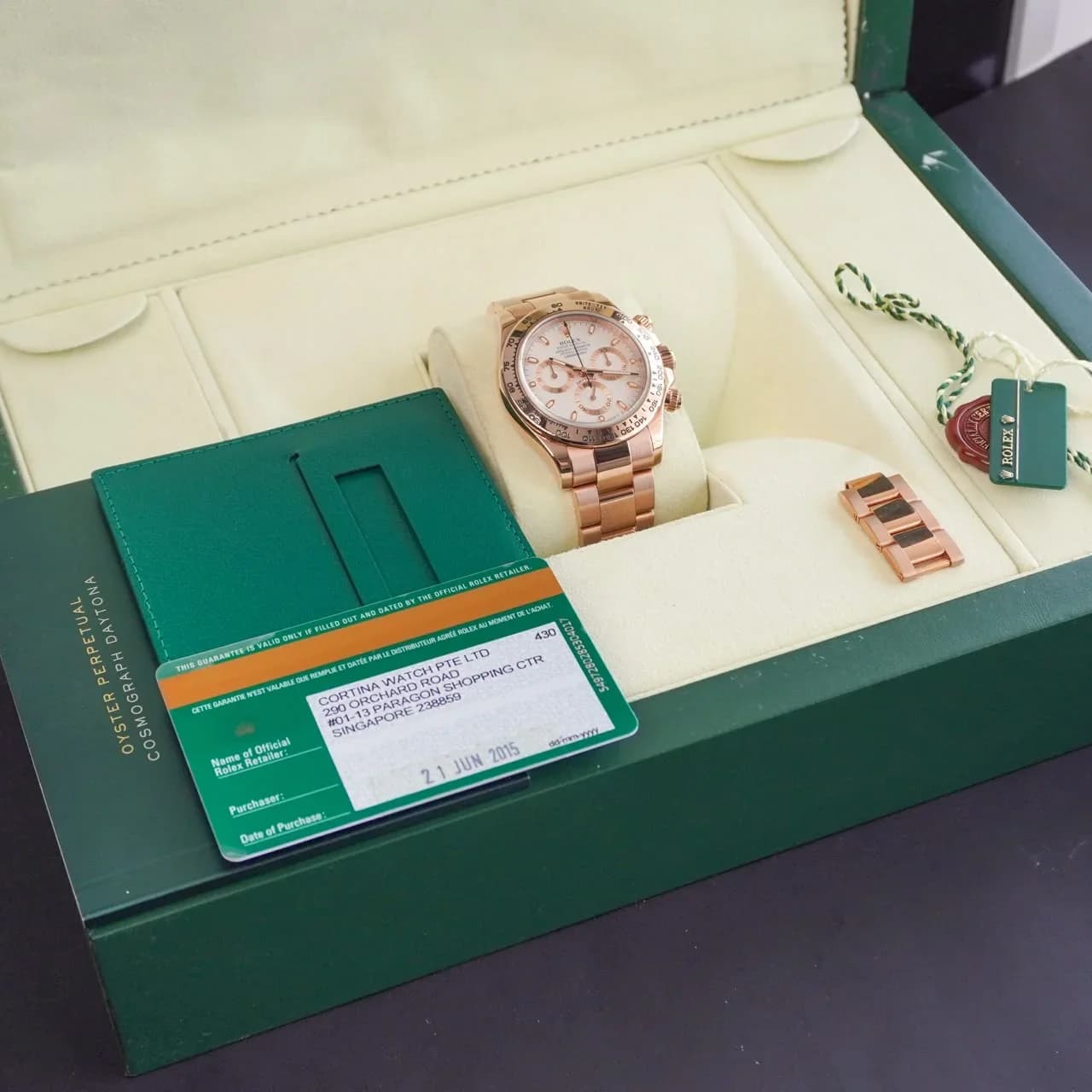 Thumb Cosmograph Daytona Everose / Ivory