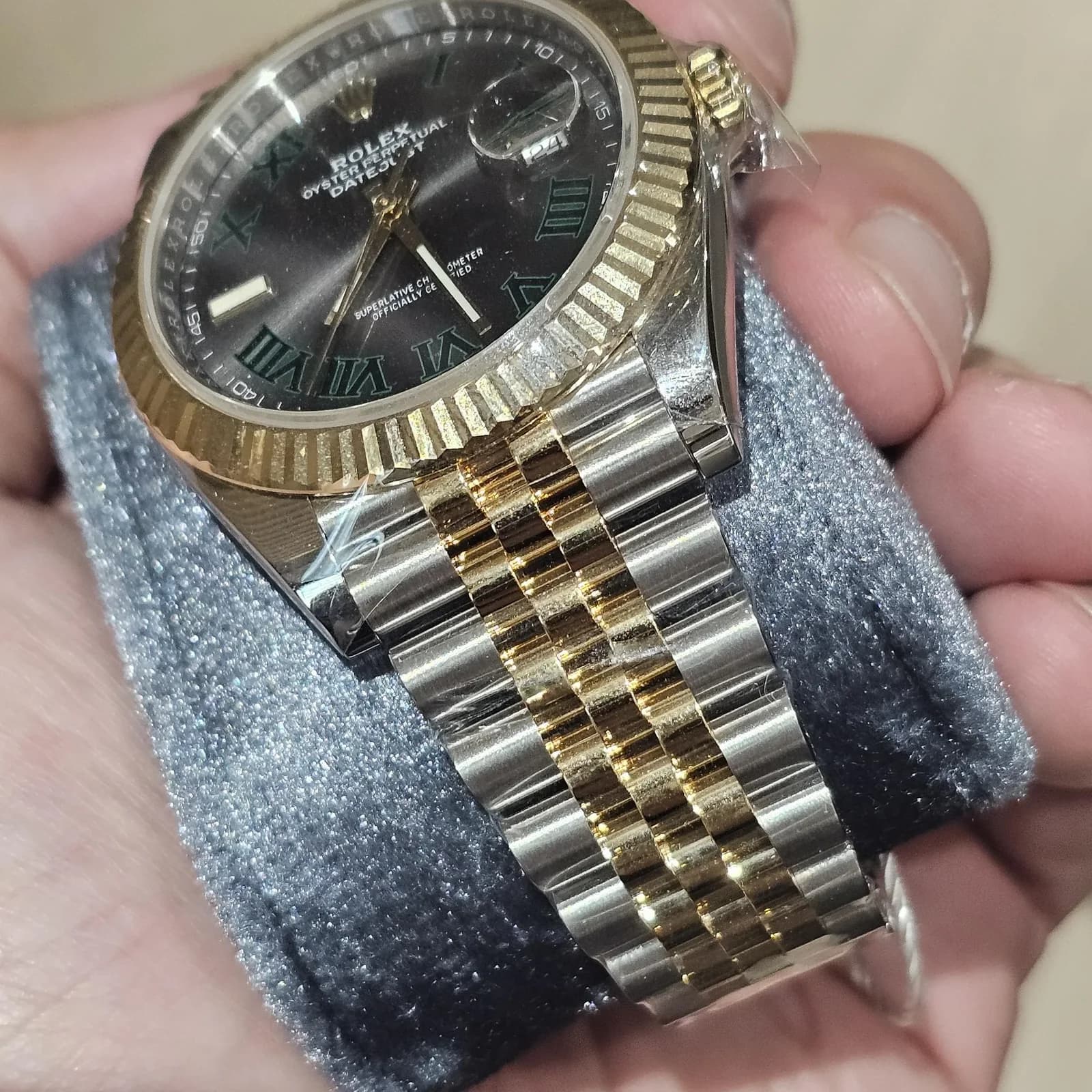 Thumb Datejust 41 Rolesor Yellow Fluted / Jubilee / Slate - Roman
