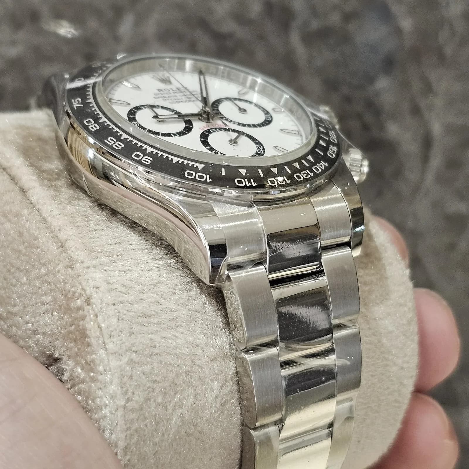Thumb Cosmograph Daytona Stainless Steel - Cerachrom / White / Oyster