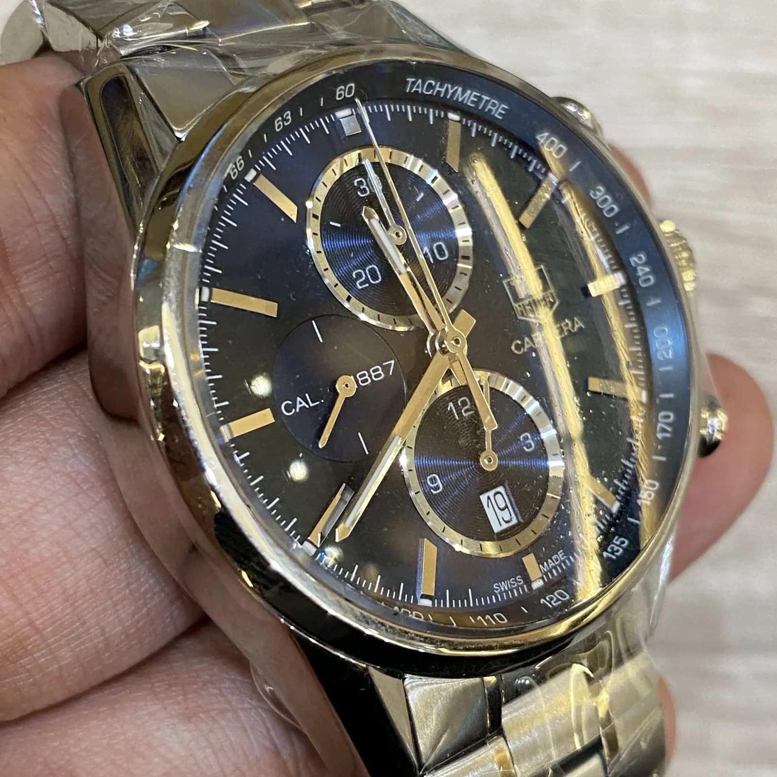 Thumb Carrera Calibre 1887 41 Stainless Steel / Blue / Bracelet