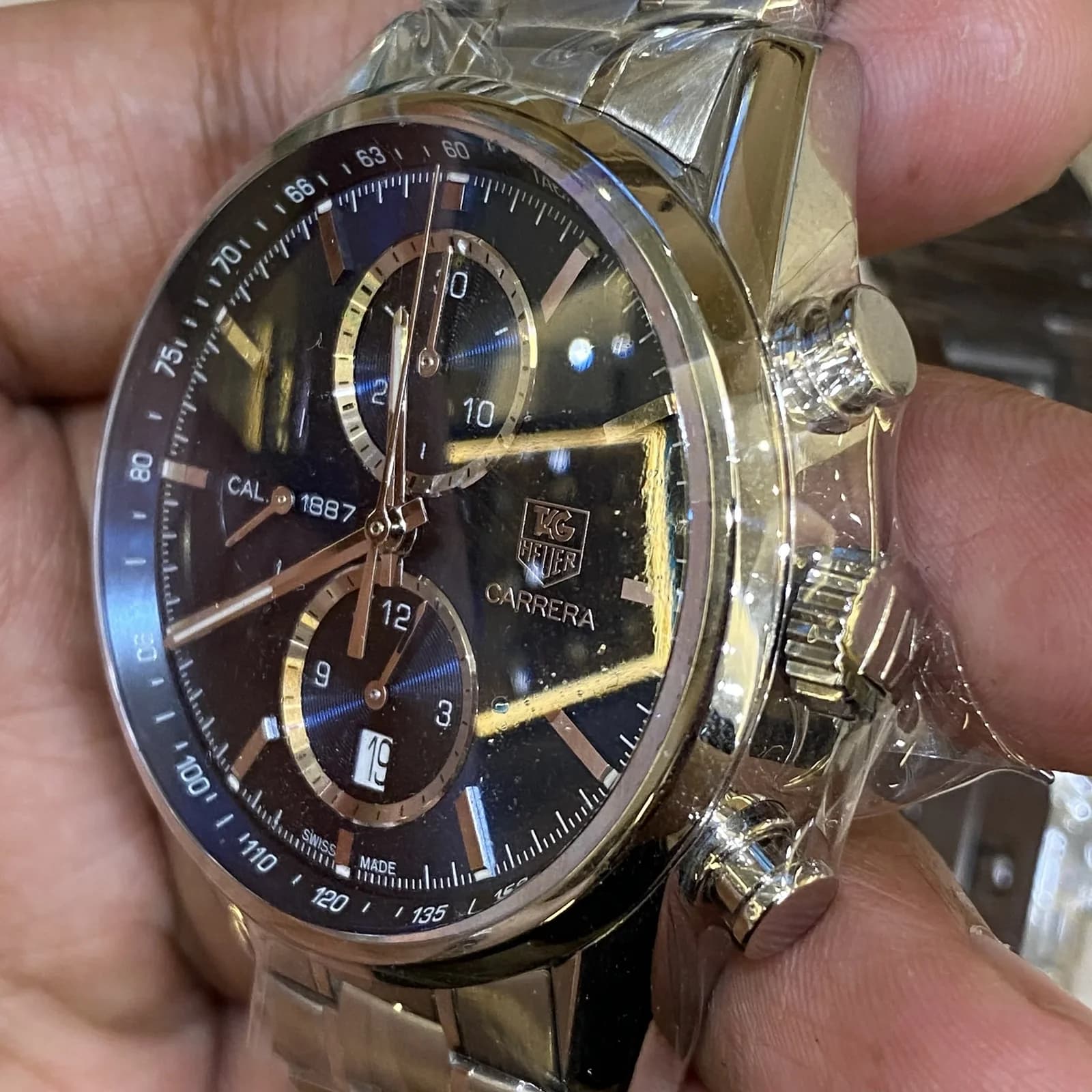 Thumb Carrera Calibre 1887 41 Stainless Steel / Blue / Bracelet