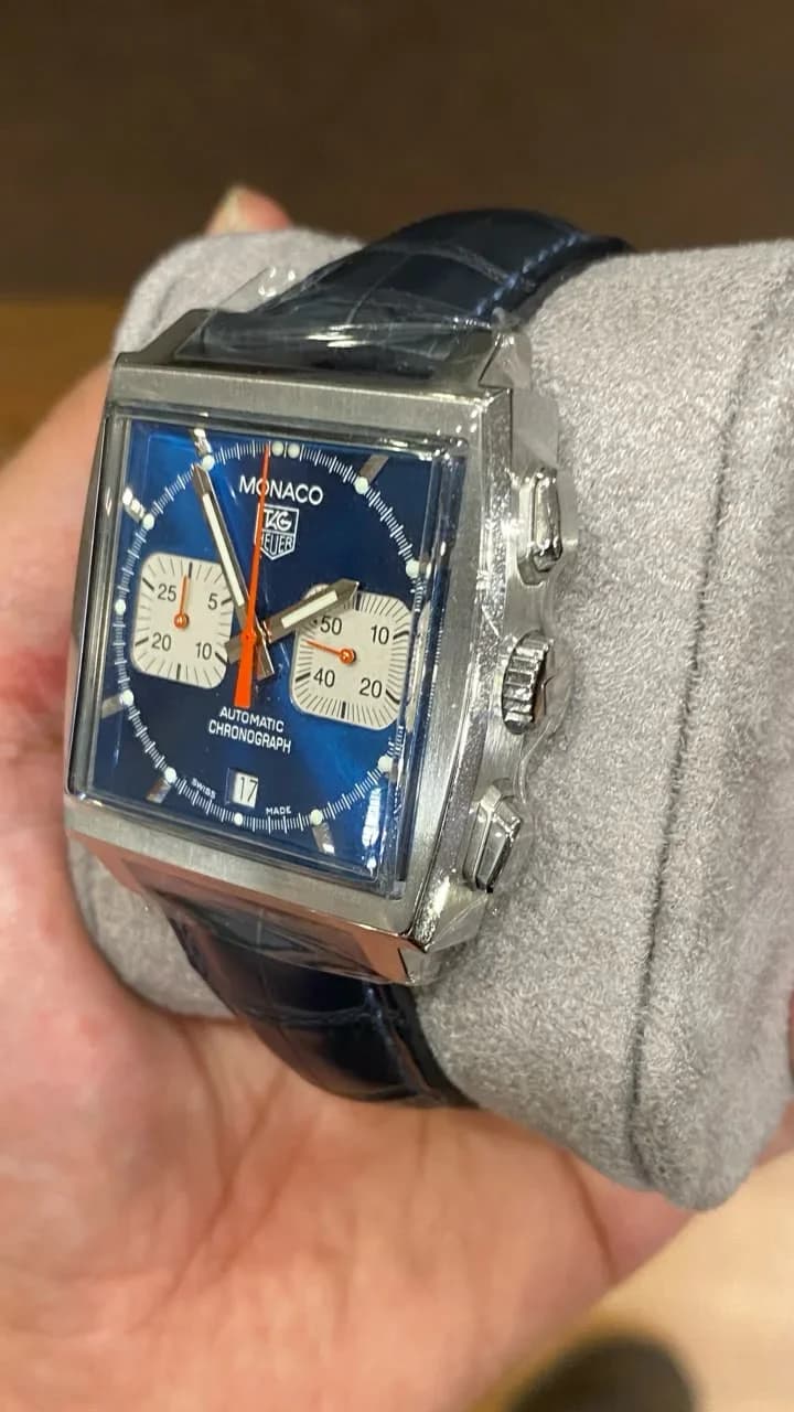 Thumb Monaco Calibre 17 Stainless Steel / Blue