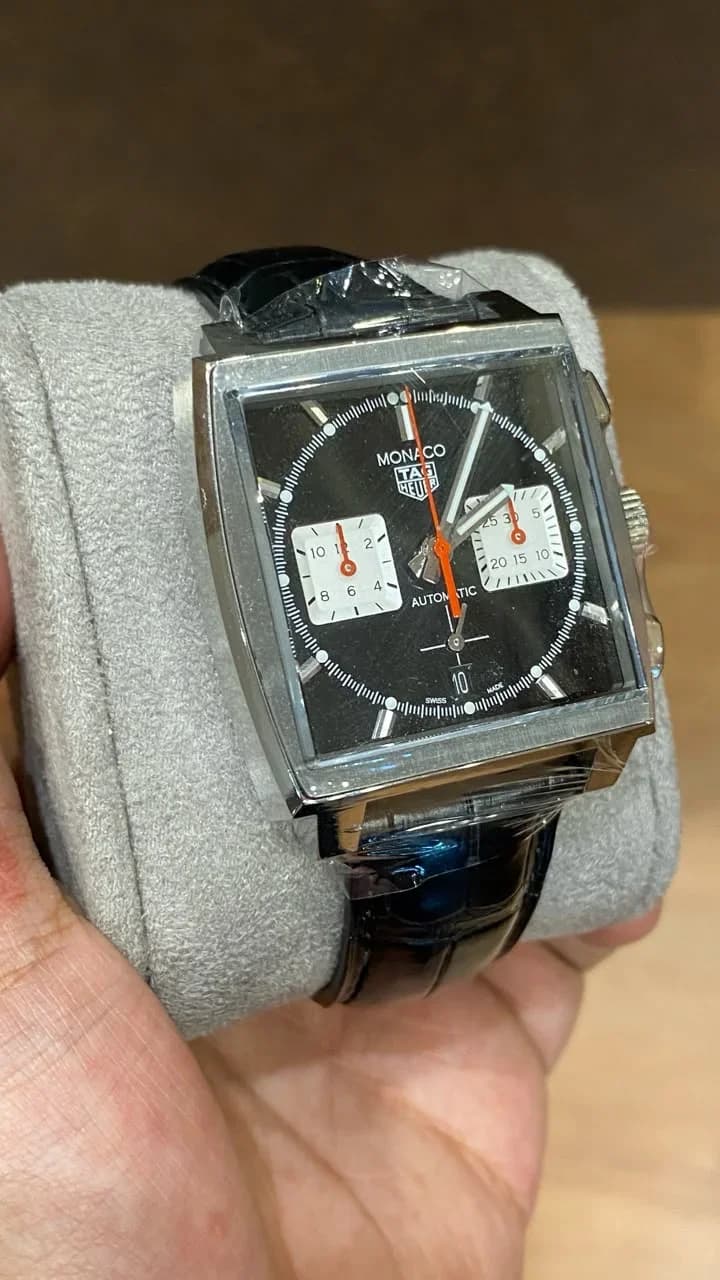 Thumb Monaco Calibre Heuer 02 Stainless Steel / Black