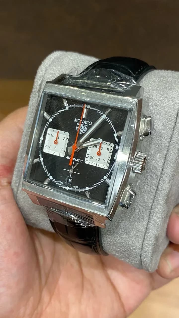 Thumb Monaco Calibre Heuer 02 Stainless Steel / Black