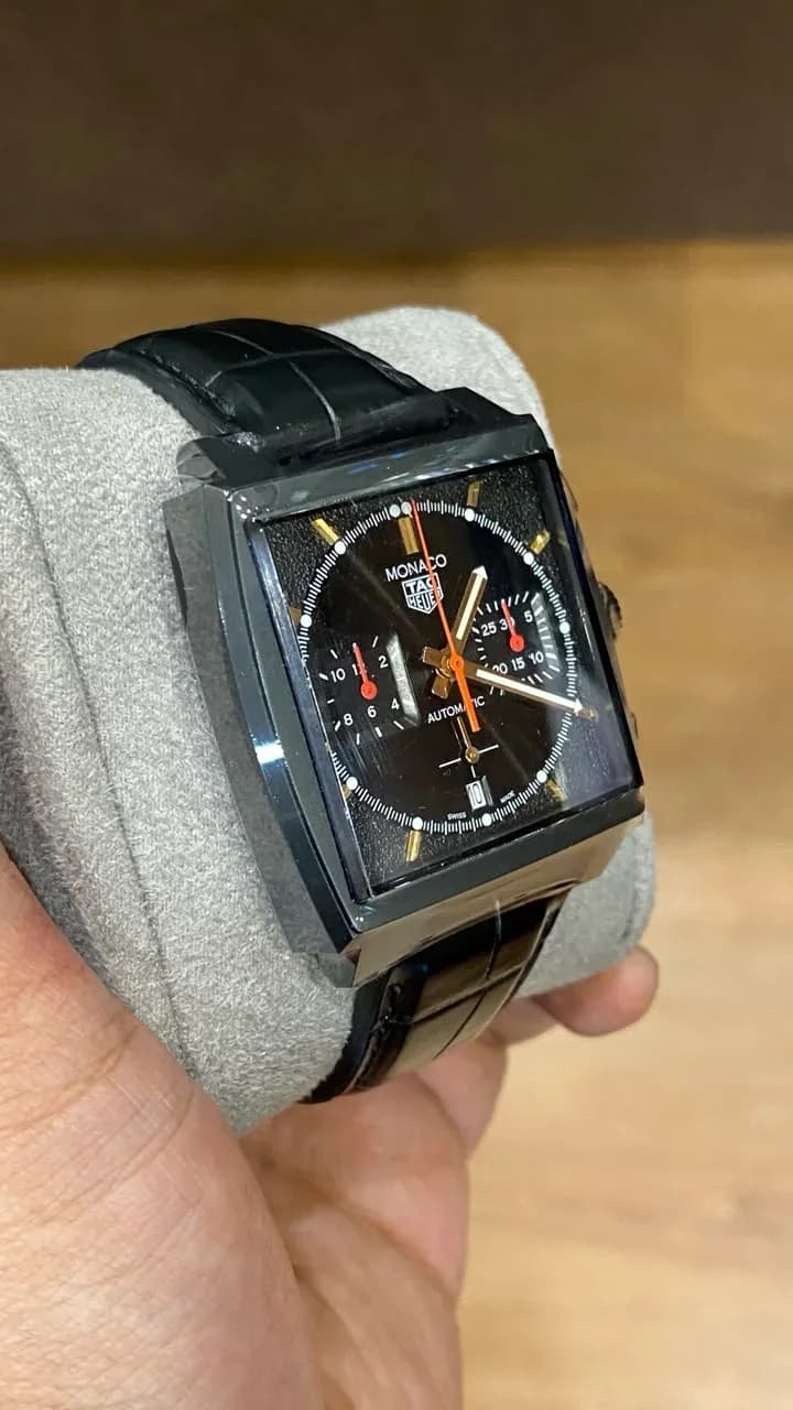 Thumb Monaco Calibre Heuer 02 Titanium DLC / Black