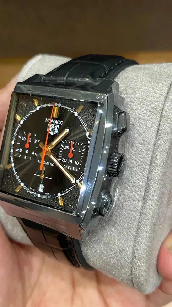Thumb Monaco Calibre Heuer 02 Titanium DLC / Black