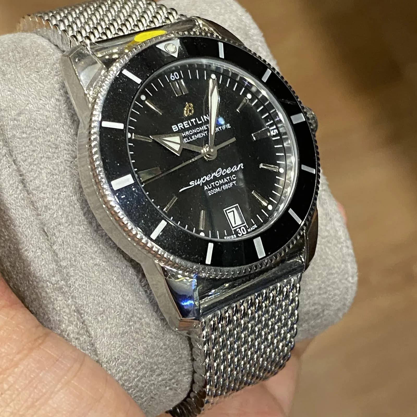 Thumb Superocean Heritage II 42 Stainless Steel / Black / Black / Bracelet