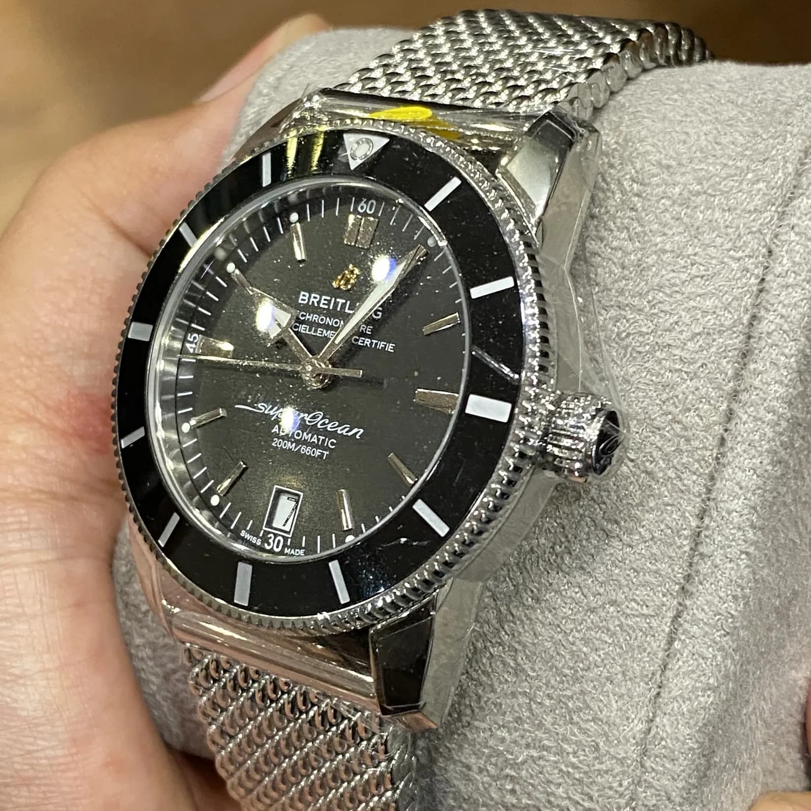 Thumb Superocean Heritage II 42 Stainless Steel / Black / Black / Bracelet