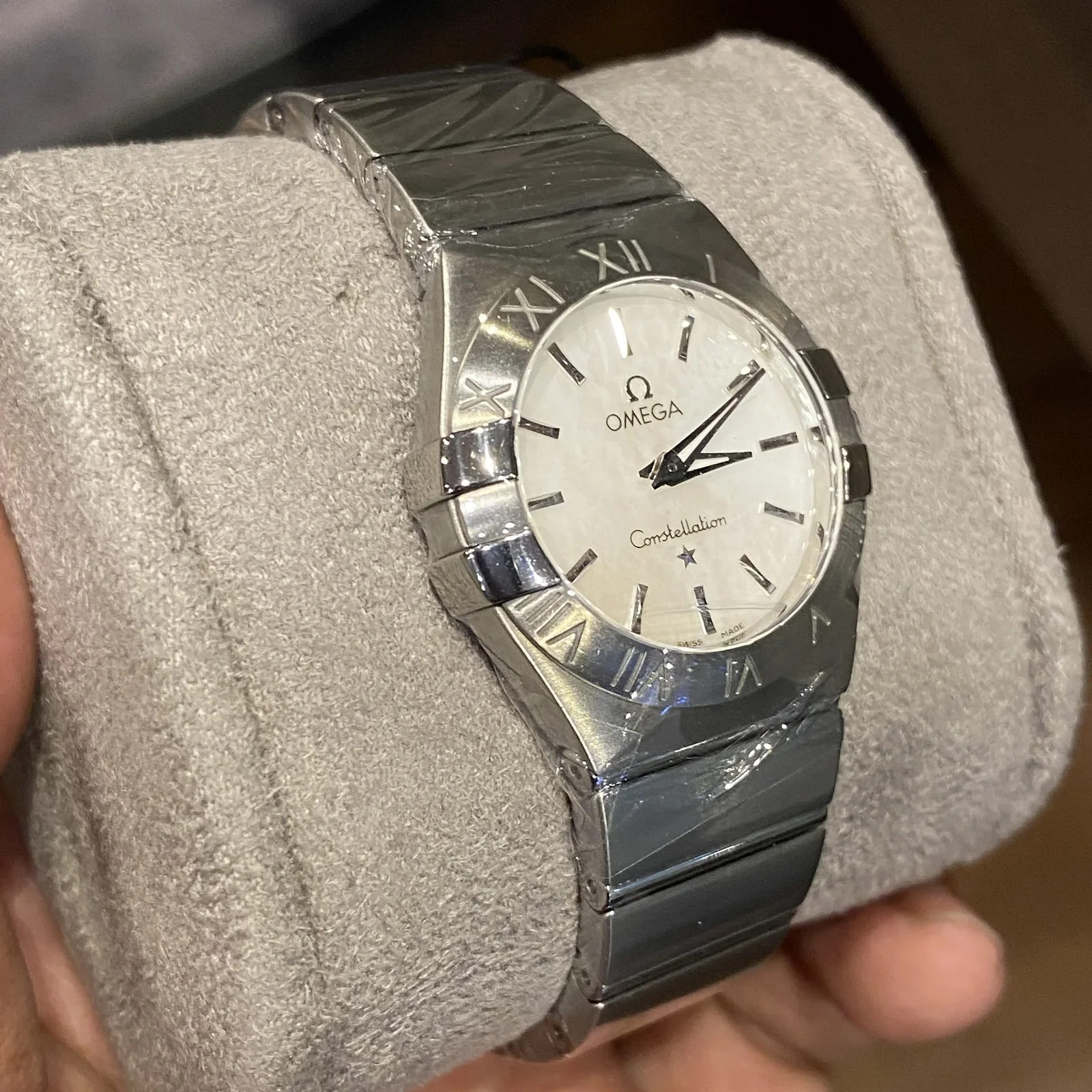 Thumb Constellation Quartz 27 Brushed Stainless Steel / MOP