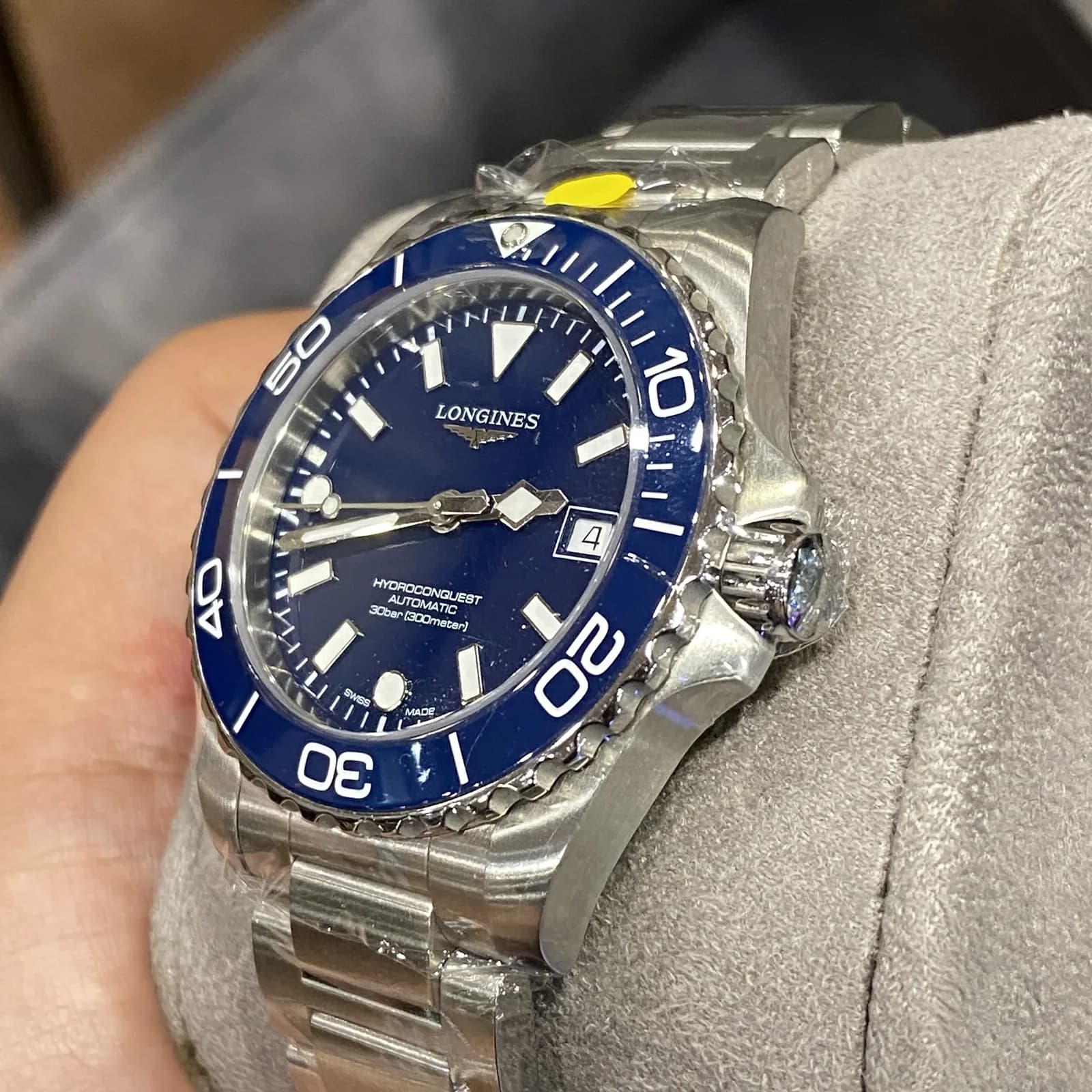 Thumb Hydroconquest Automatic 39 Stainless Steel / Blue / Bracelet