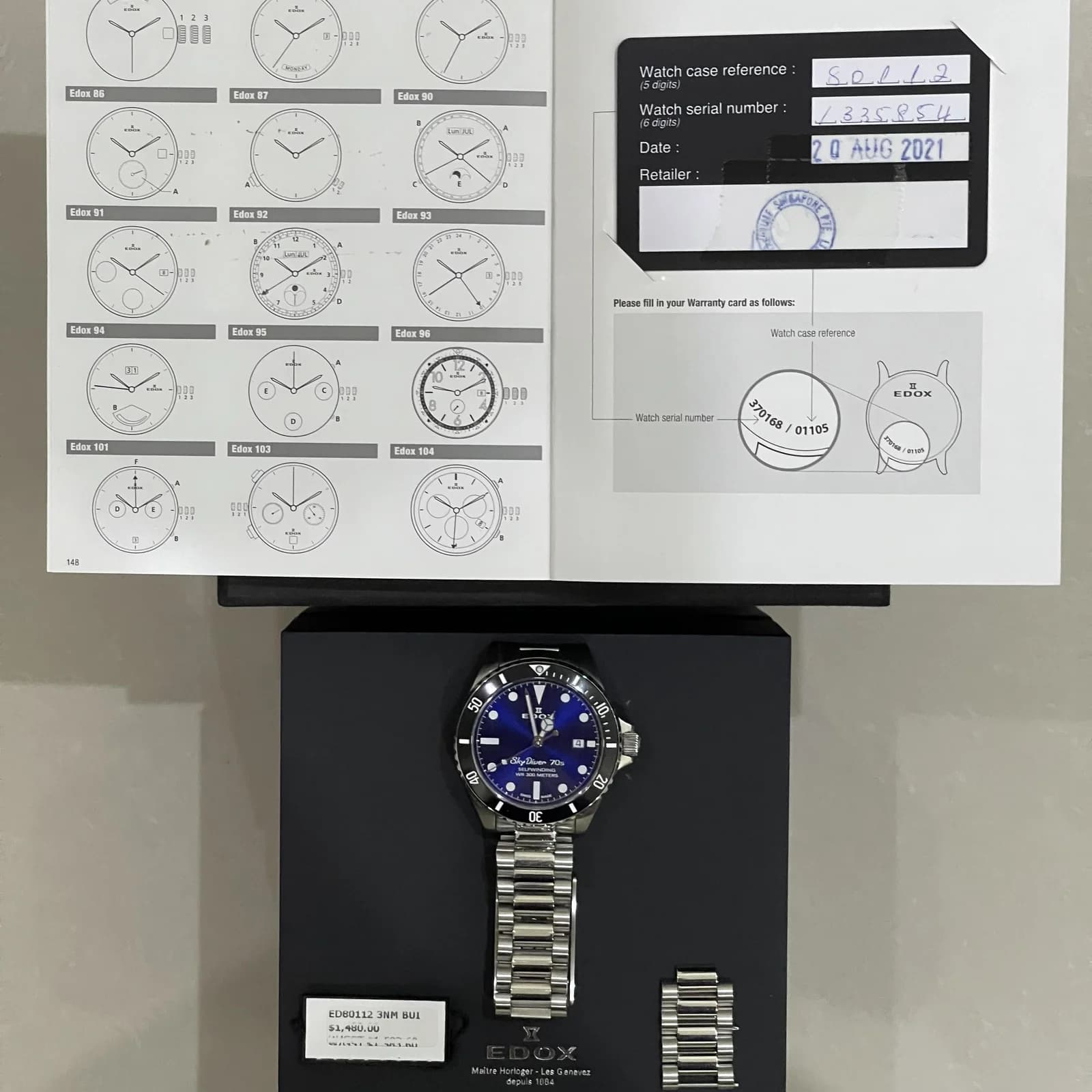 Thumb Edox SkyDiver 70s