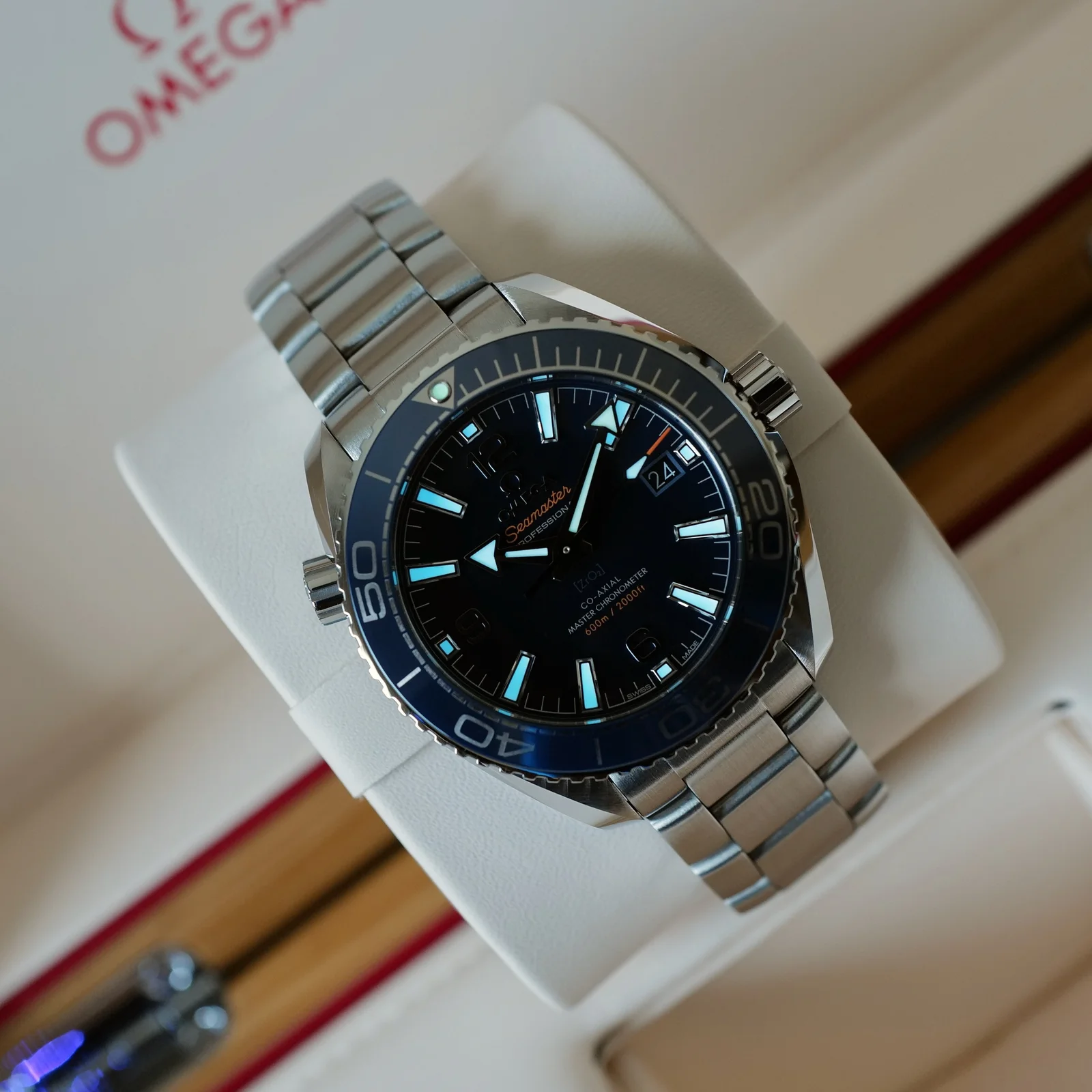 Thumb Seamaster Planet Ocean 600M Co-Axial 39.5 Master Chronometer Stainless Steel / Blue / Bracelet