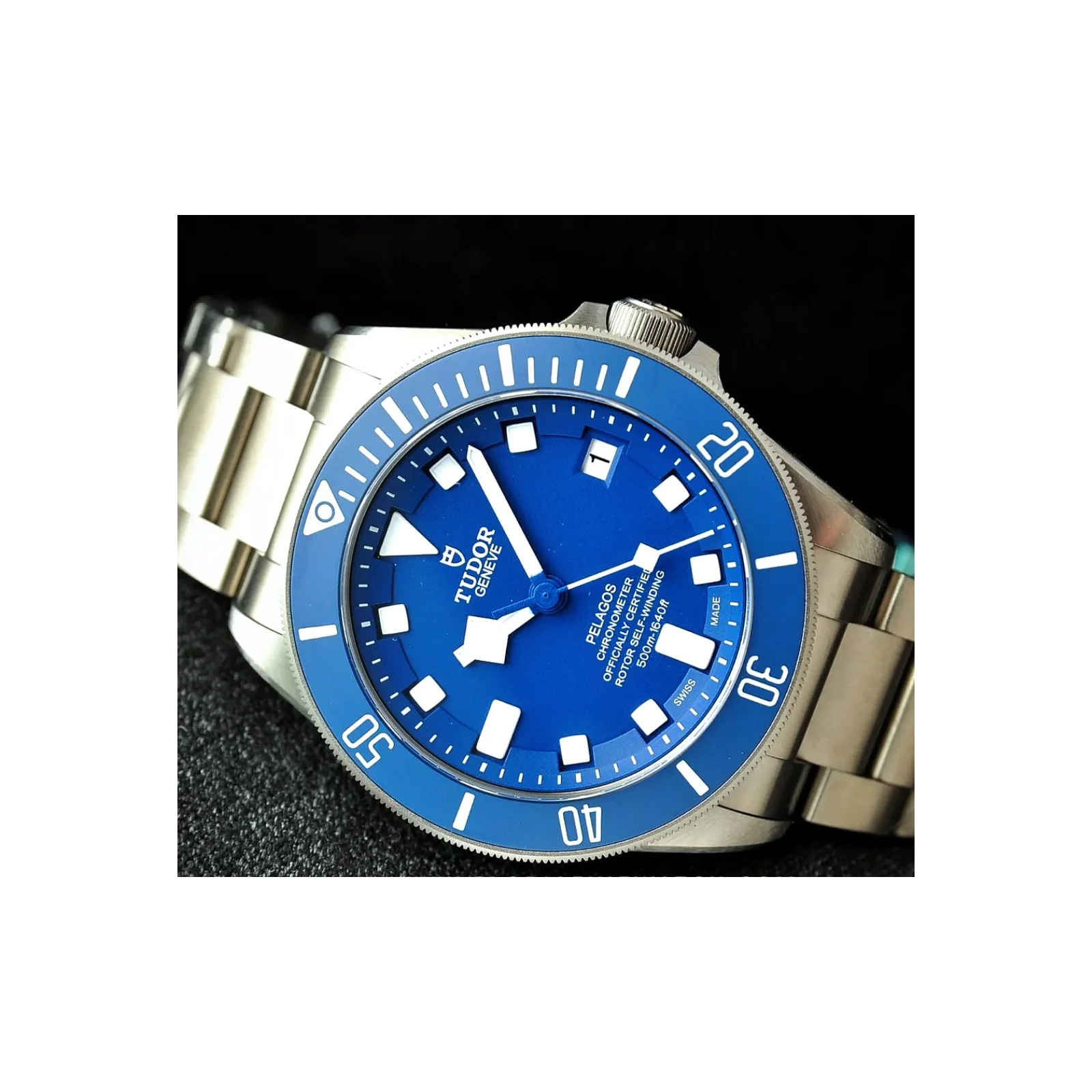 Thumb Pelagos Titanium / Blue / Bracelet