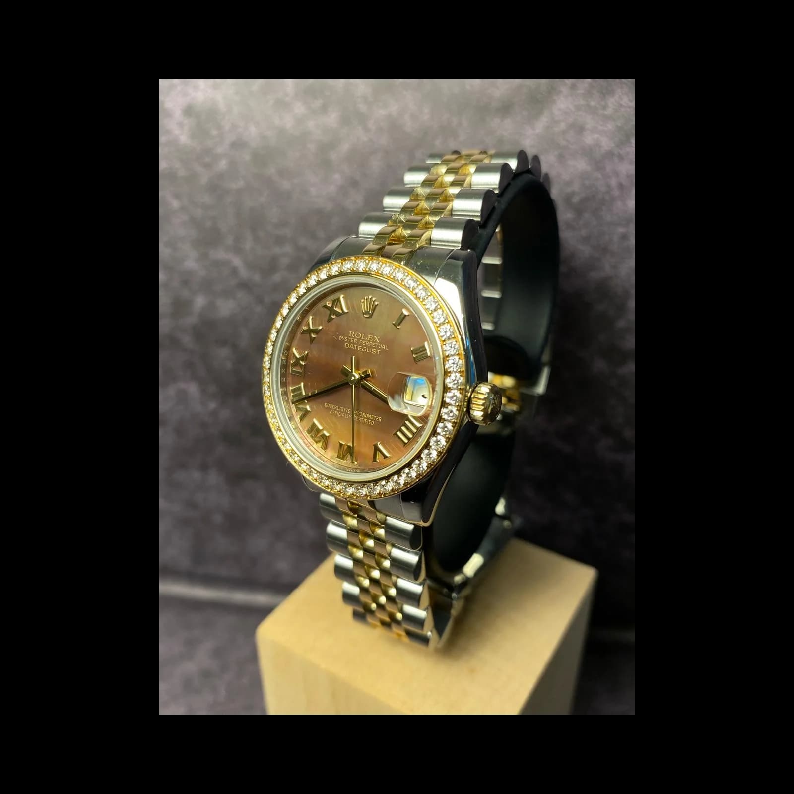 Thumb Datejust 31 Rolesor Yellow Diamond / Jubilee / Black MOP