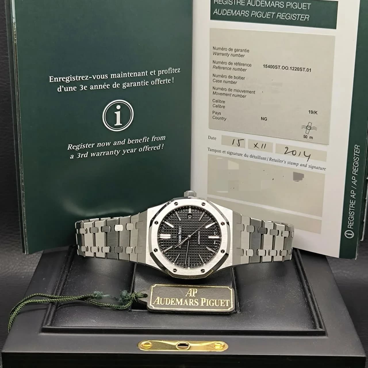 Thumb Royal Oak 15400 Stainless Steel / Black