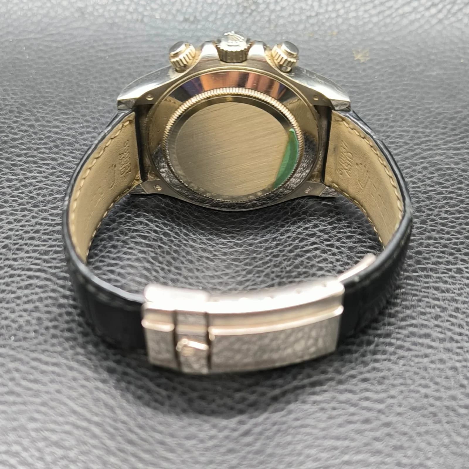 Thumb Daytona White Gold Strap Meteorite Roman
