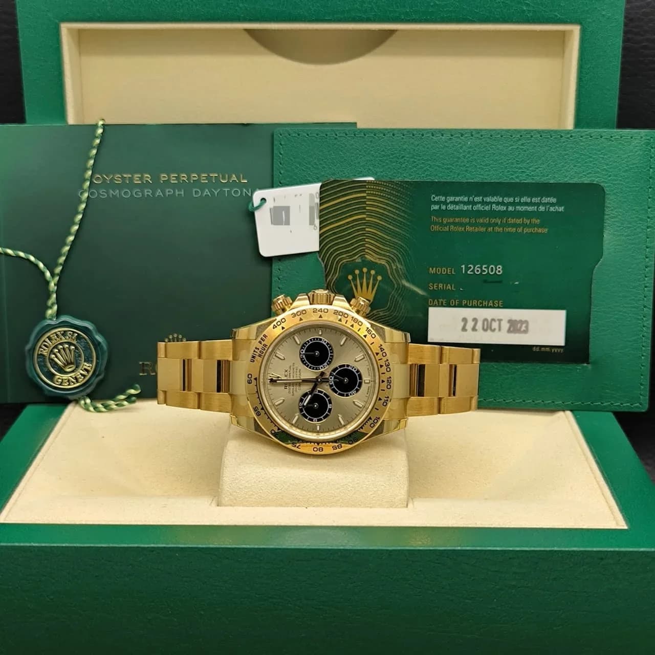 Thumb Cosmograph Daytona Yellow Gold / Golden - Black / Oyster