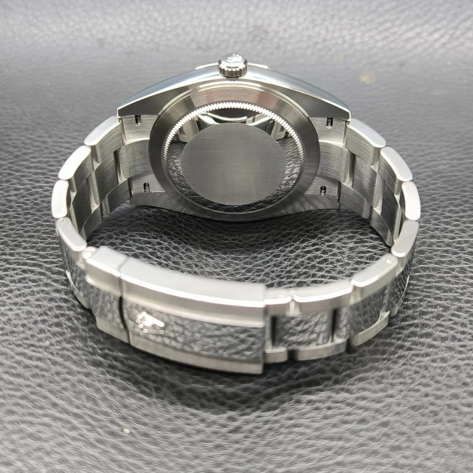 Thumb Datejust 41 Stainless Steel Fluted / Oyster / Black - Diamond