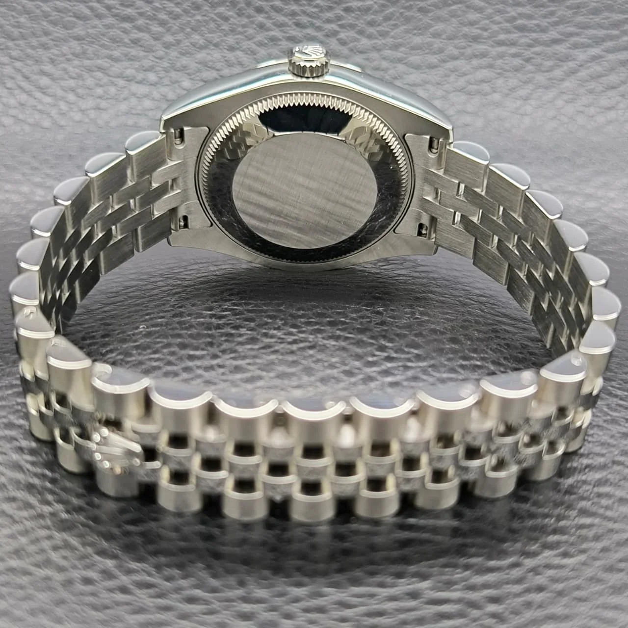 Thumb Datejust 31 Stainless Steel Fluted / Jubilee / Rhodium Roman