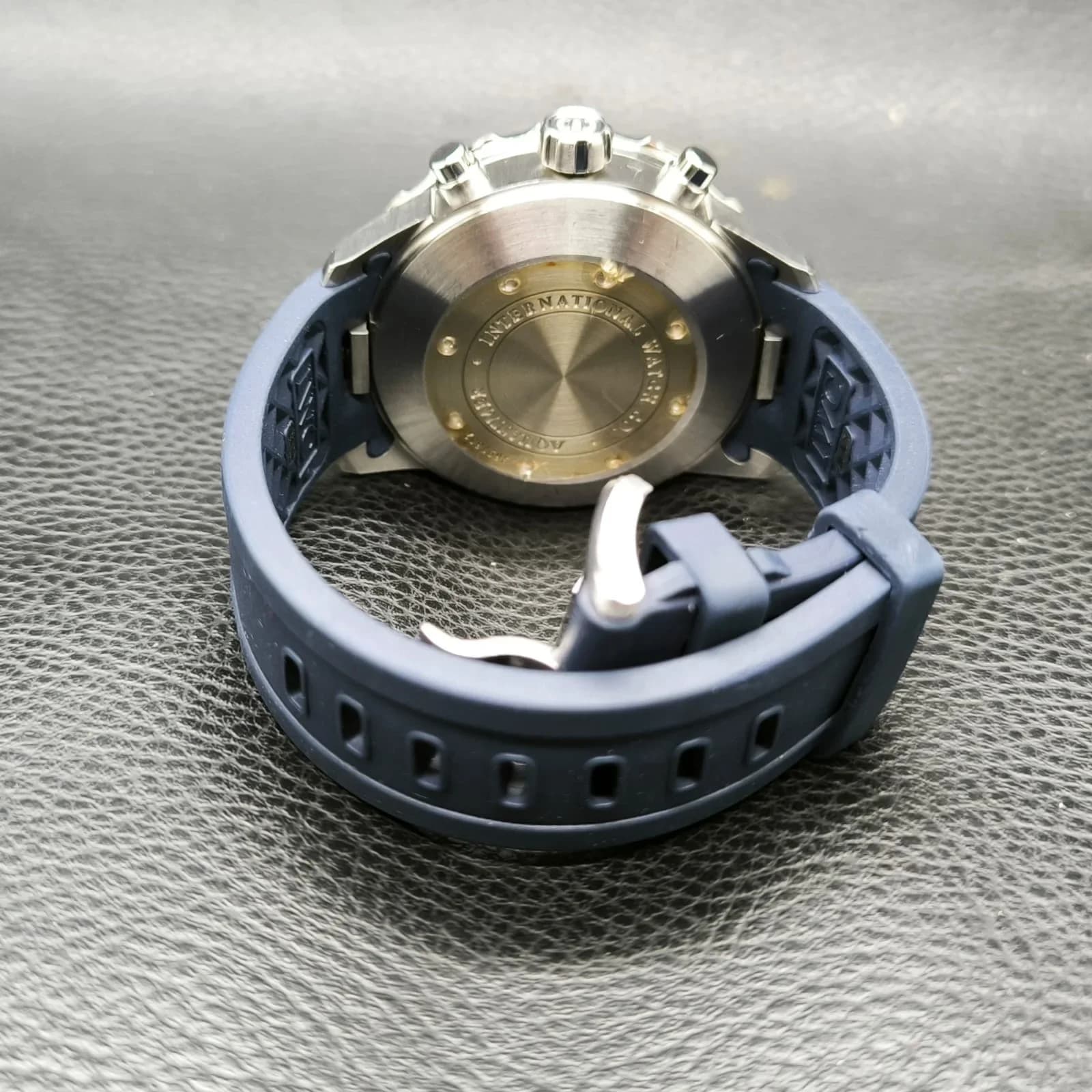 Thumb Aquatimer Chronograph Stainless Steel / Blue / Rubber