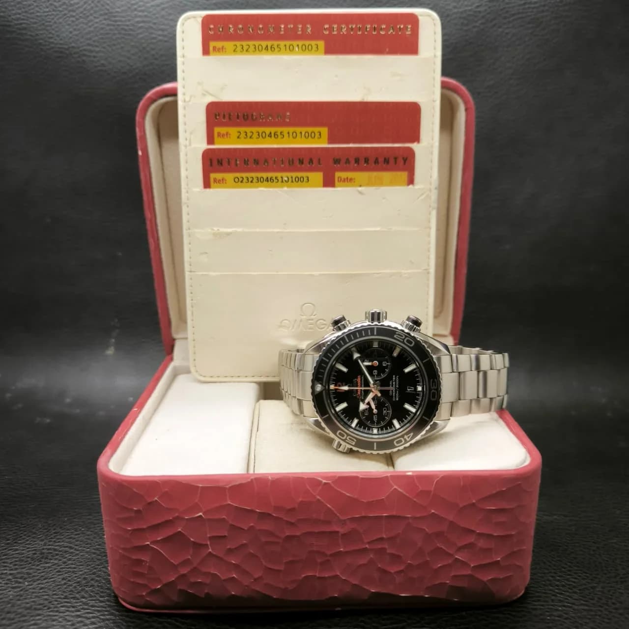 Thumb Seamaster Planet Ocean 600M Co-Axial 45.5 Chronograph Stainless Steel / Orange Numerals / Bracelet