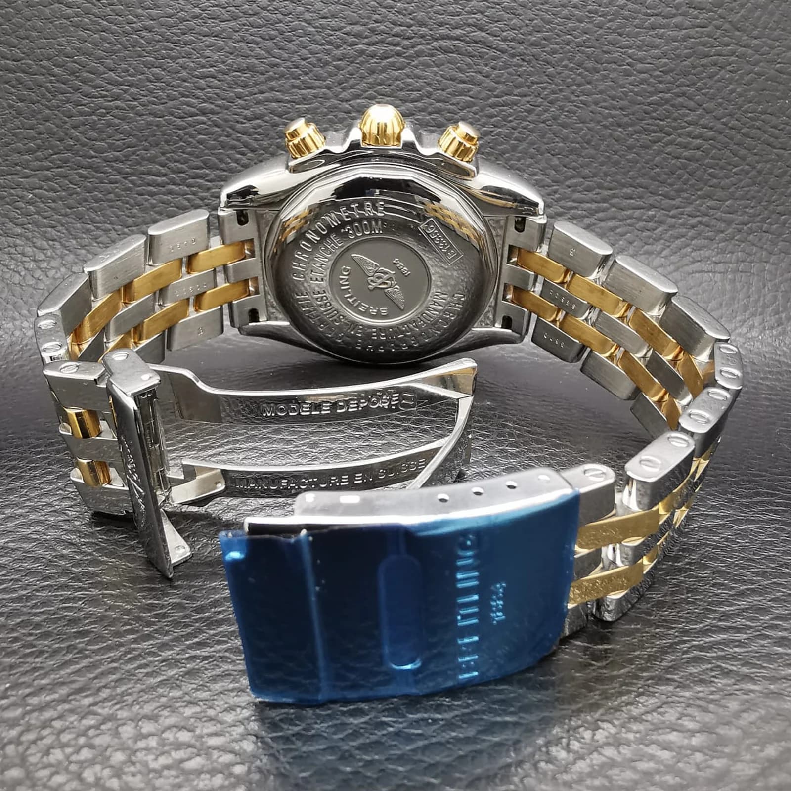 Thumb Chronomat Evolution Stainless Steel / Yellow Gold / Blue