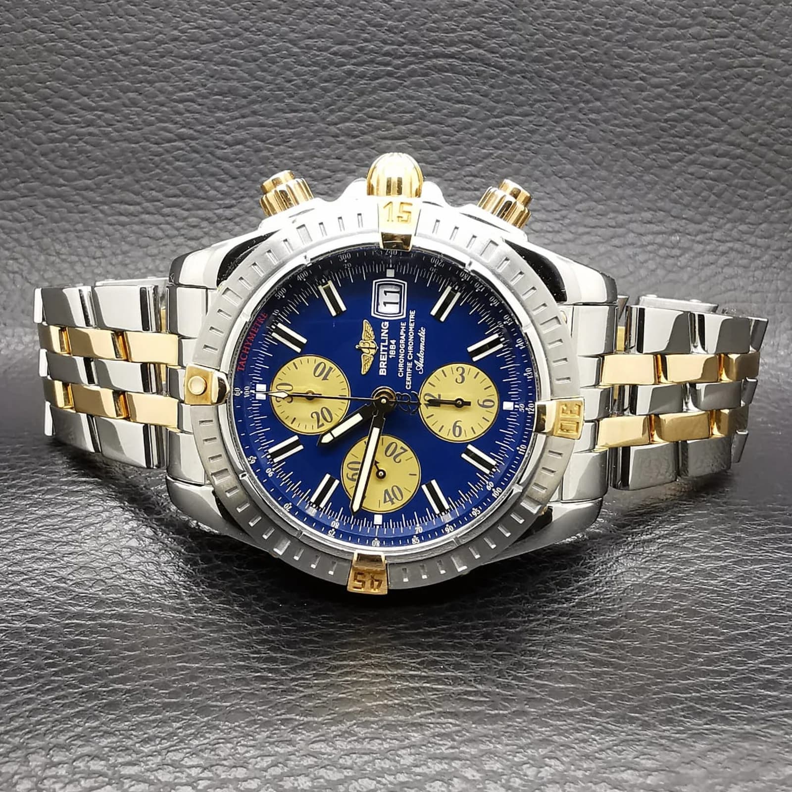Thumb Chronomat Evolution Stainless Steel / Yellow Gold / Blue