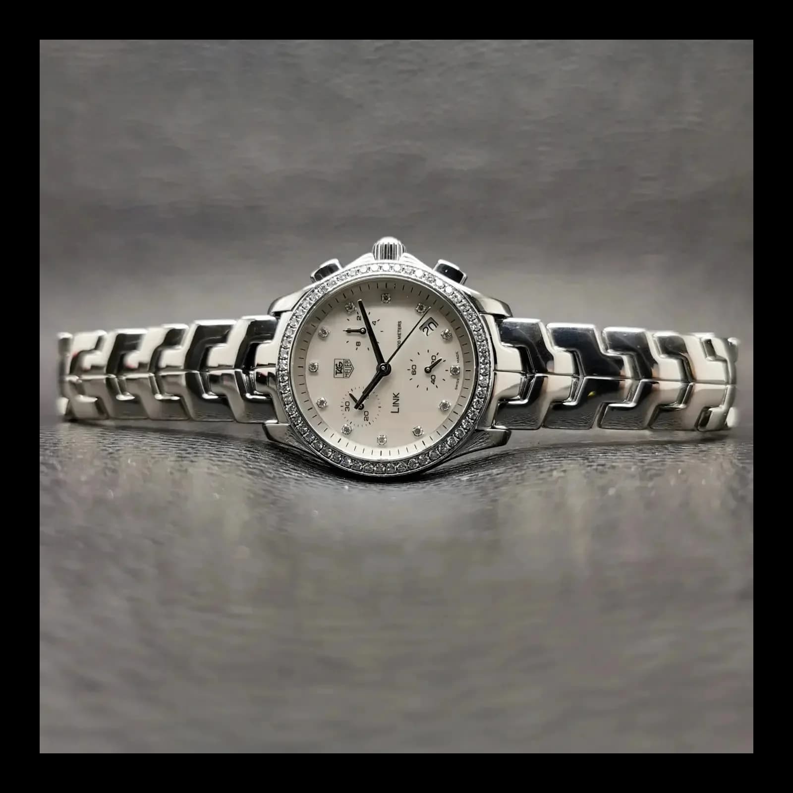 Thumb Link 33 Chronograph Quartz / Mother of Pearl