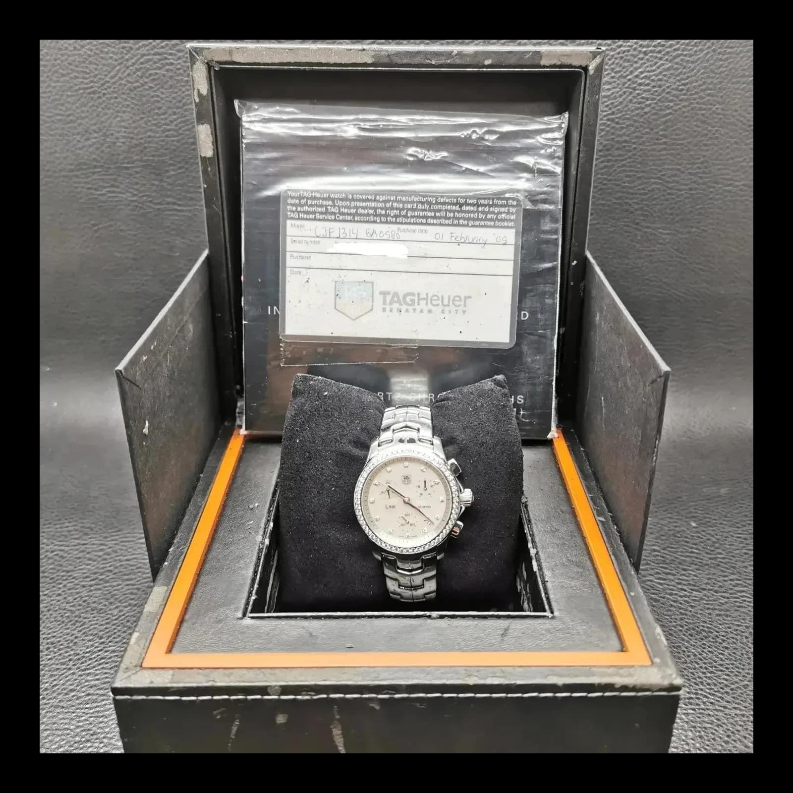 Thumb Link 33 Chronograph Quartz / Mother of Pearl