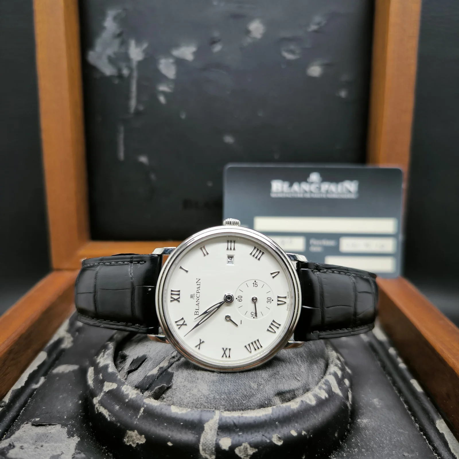 Thumb Villeret Ultraplate Power Reserve Date Stainless Steel / White