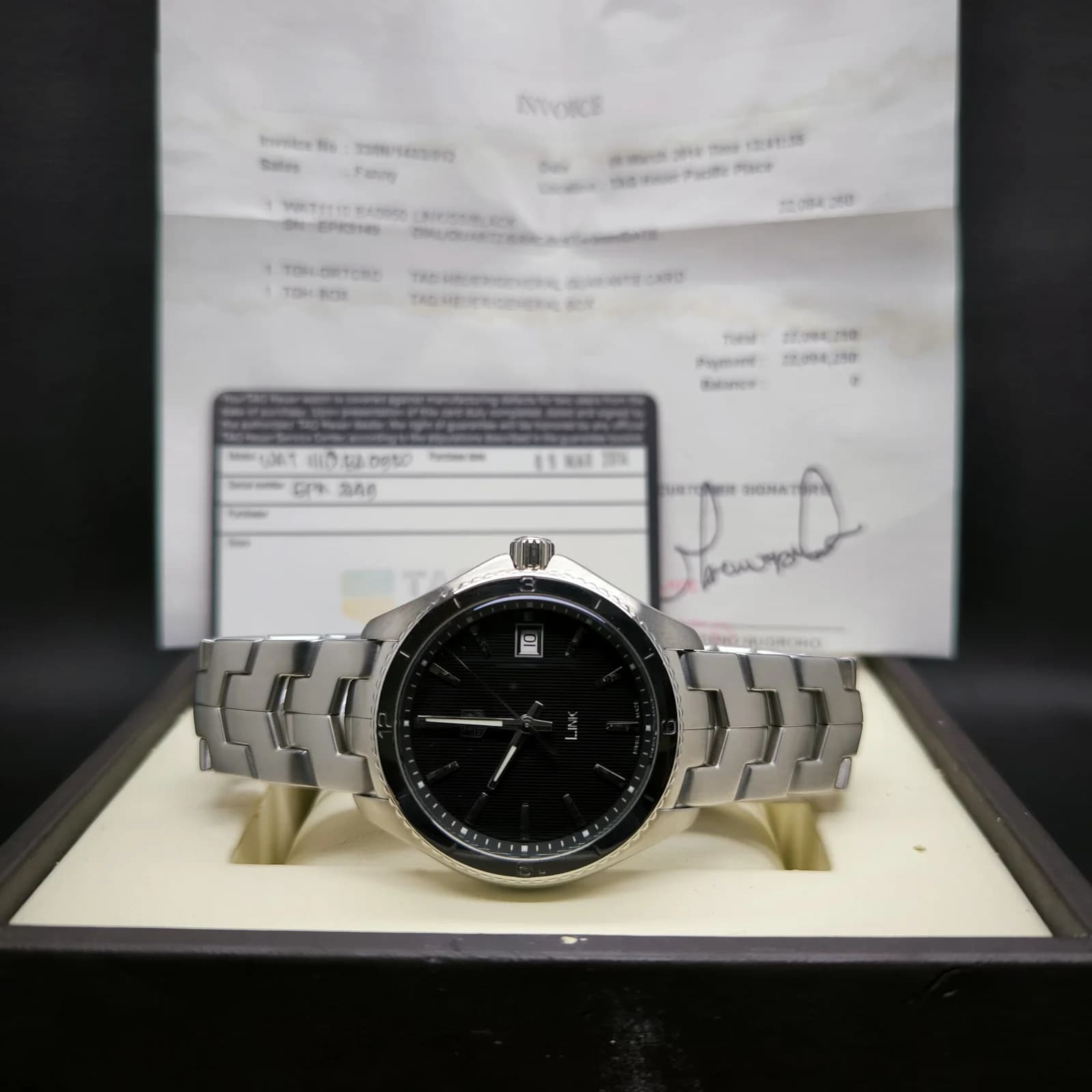 Thumb Link Quartz 39 Stainless Steel / Black