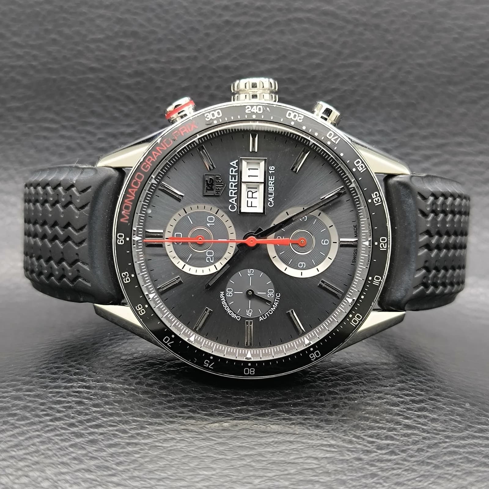 Thumb Carrera Calibre 16 Day Date 43 Stainless Steel / Grey / Monaco Grand Prix