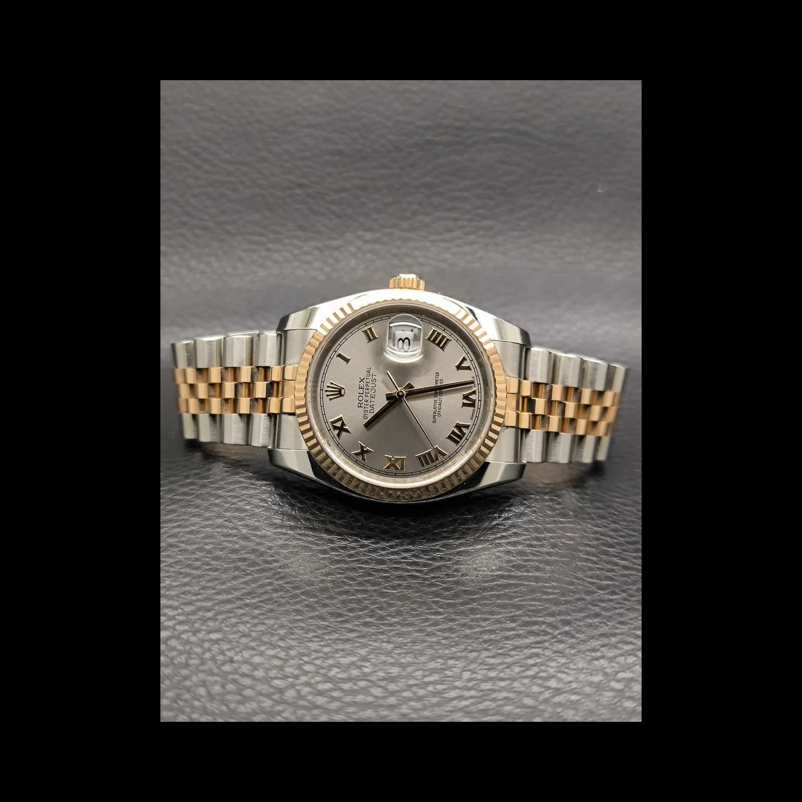 Thumb Datejust 36 Rolesor Everose Fluted / Jubilee / Pink Roman
