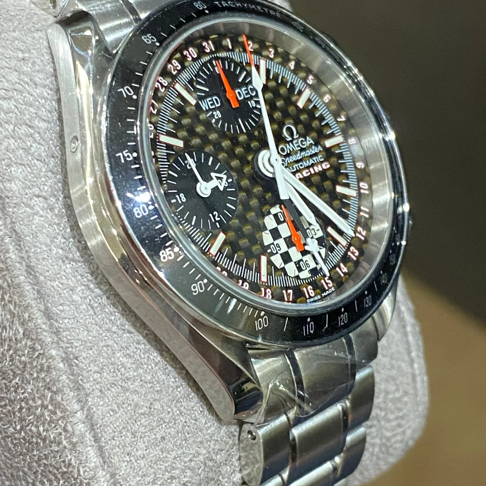 Thumb Speedmaster Day-Date 39 Stainless Steel / Black Carbon / Bracelet / Michael Schumacher World Champion