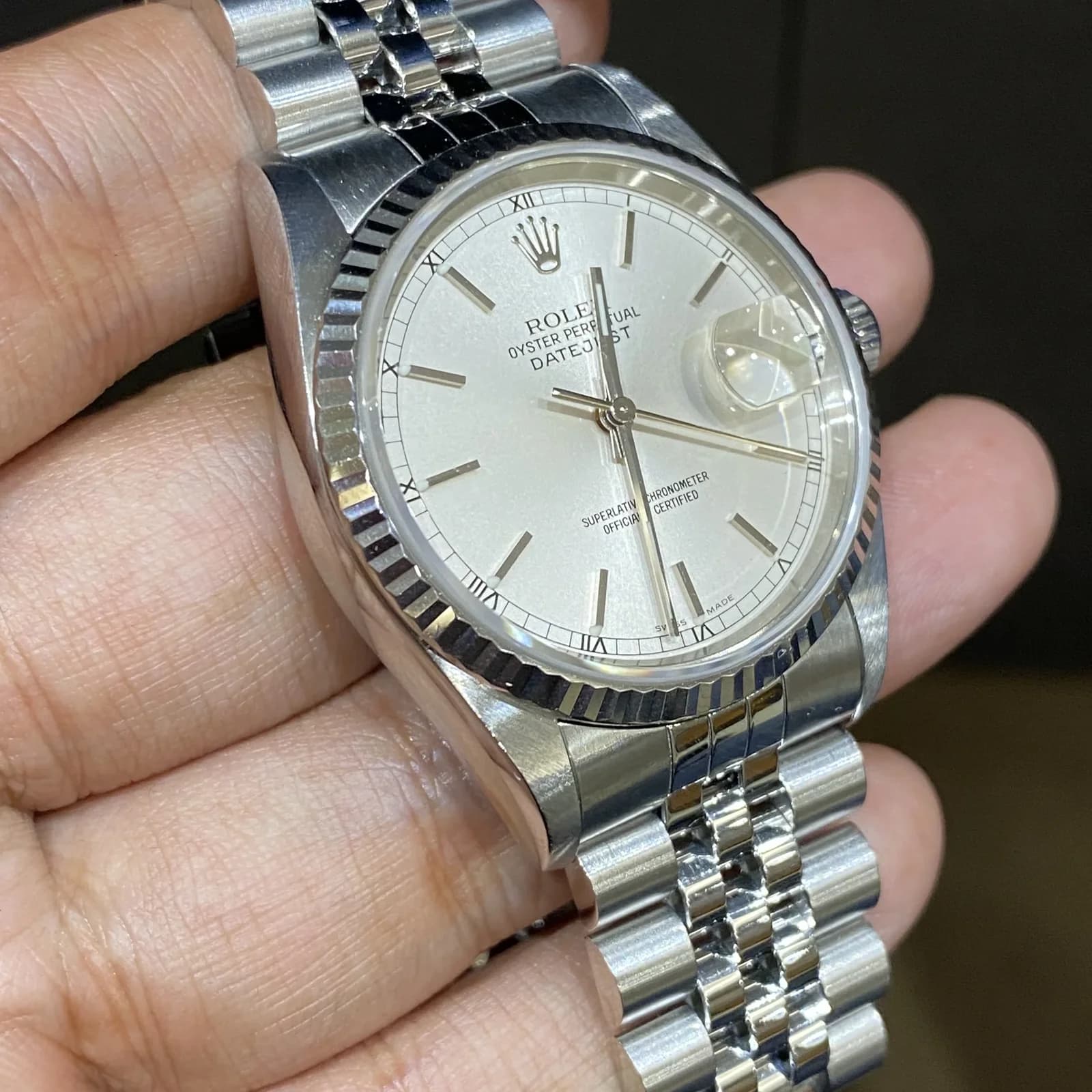Thumb Datejust 36 16234 Steel / Silver / Stick / Jubilee