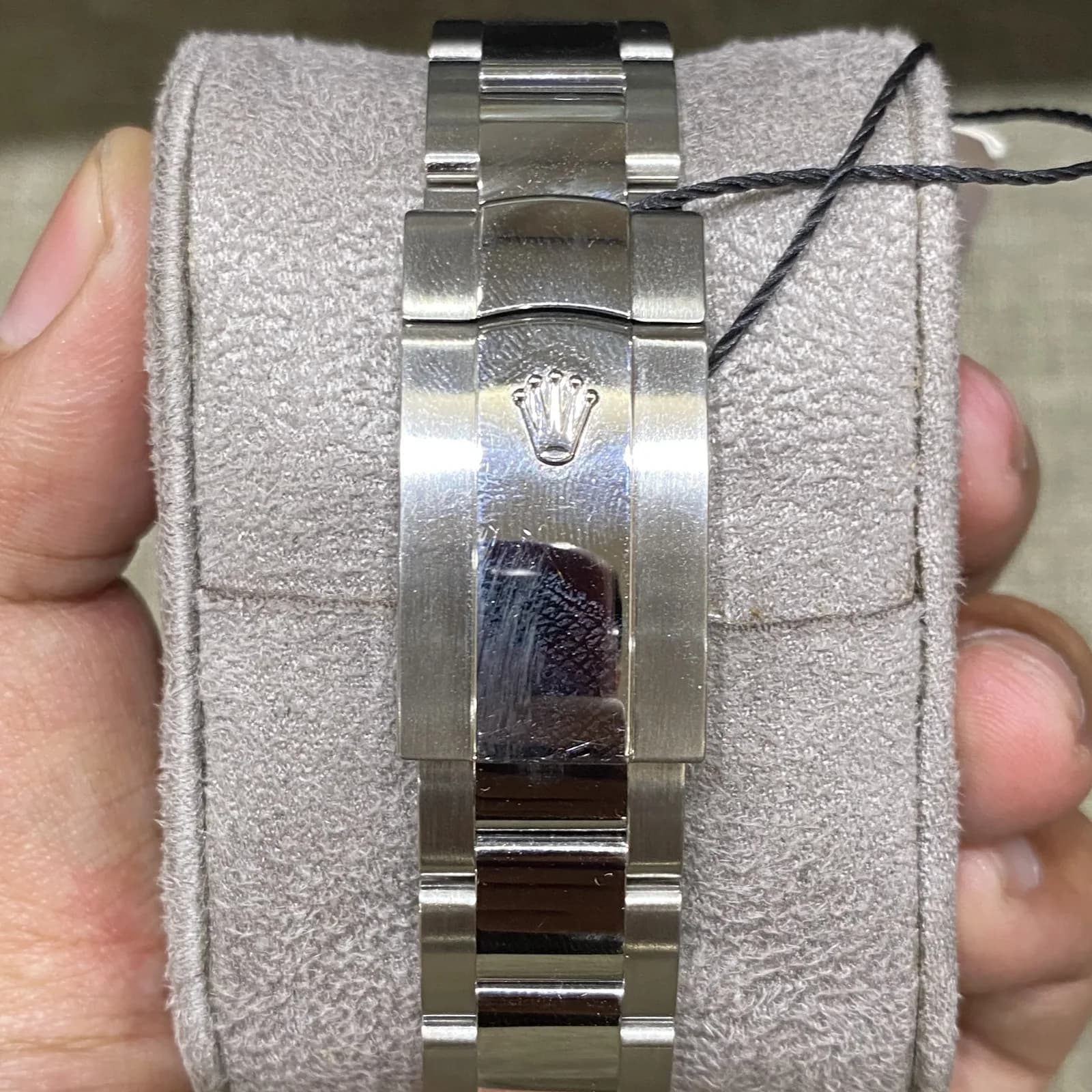 Thumb Datejust 41 Stainless Steel Fluted / Oyster / Dark Rhodium