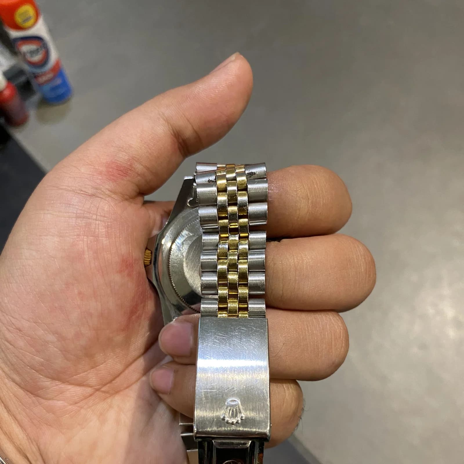 Thumb Rolex GMT Master 1675 Black Nipple Gilt Dial