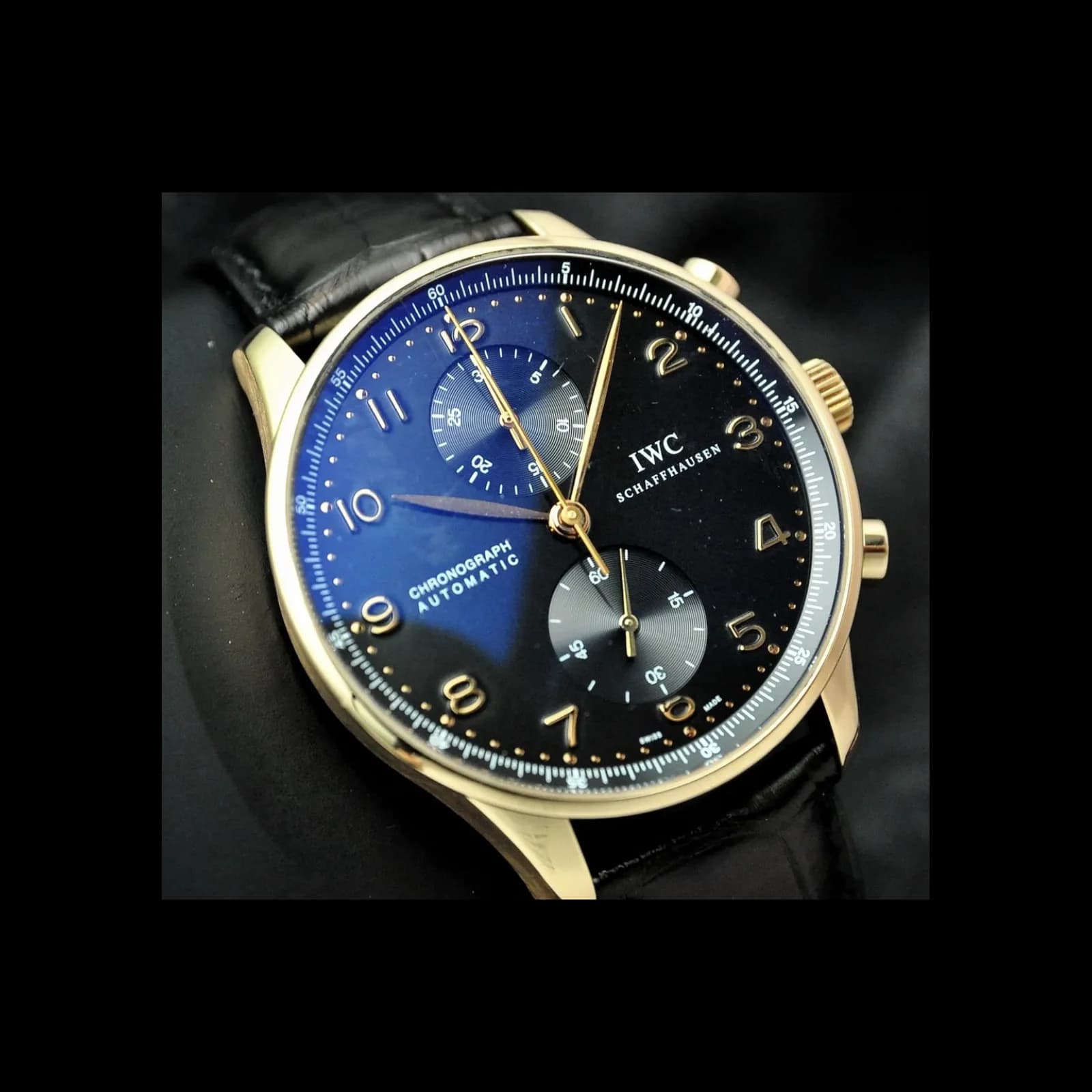 Thumb Portuguese Chrono-Automatic Rose Gold / Black